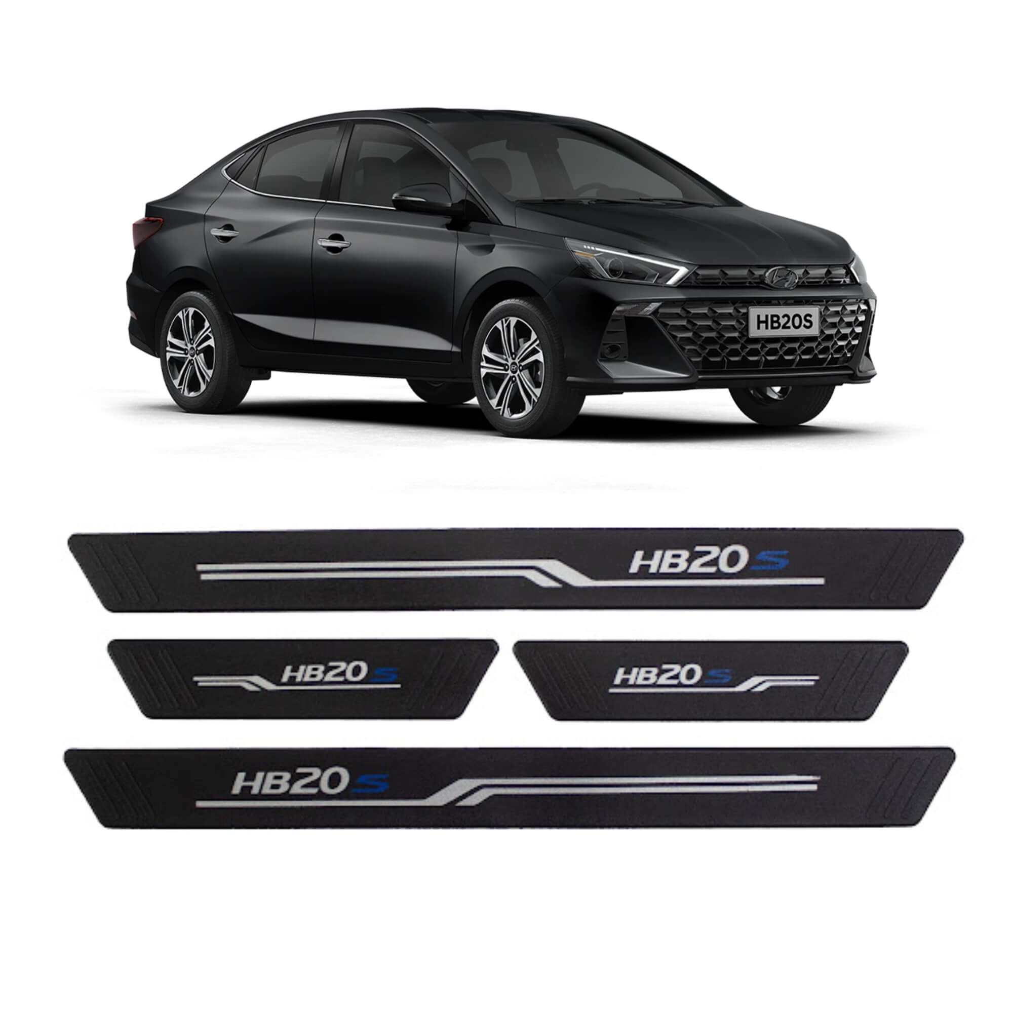 Soleira Preta 4 Portas HB20S 2012 em Diante 4P Grid - S8297AC-PTO-I