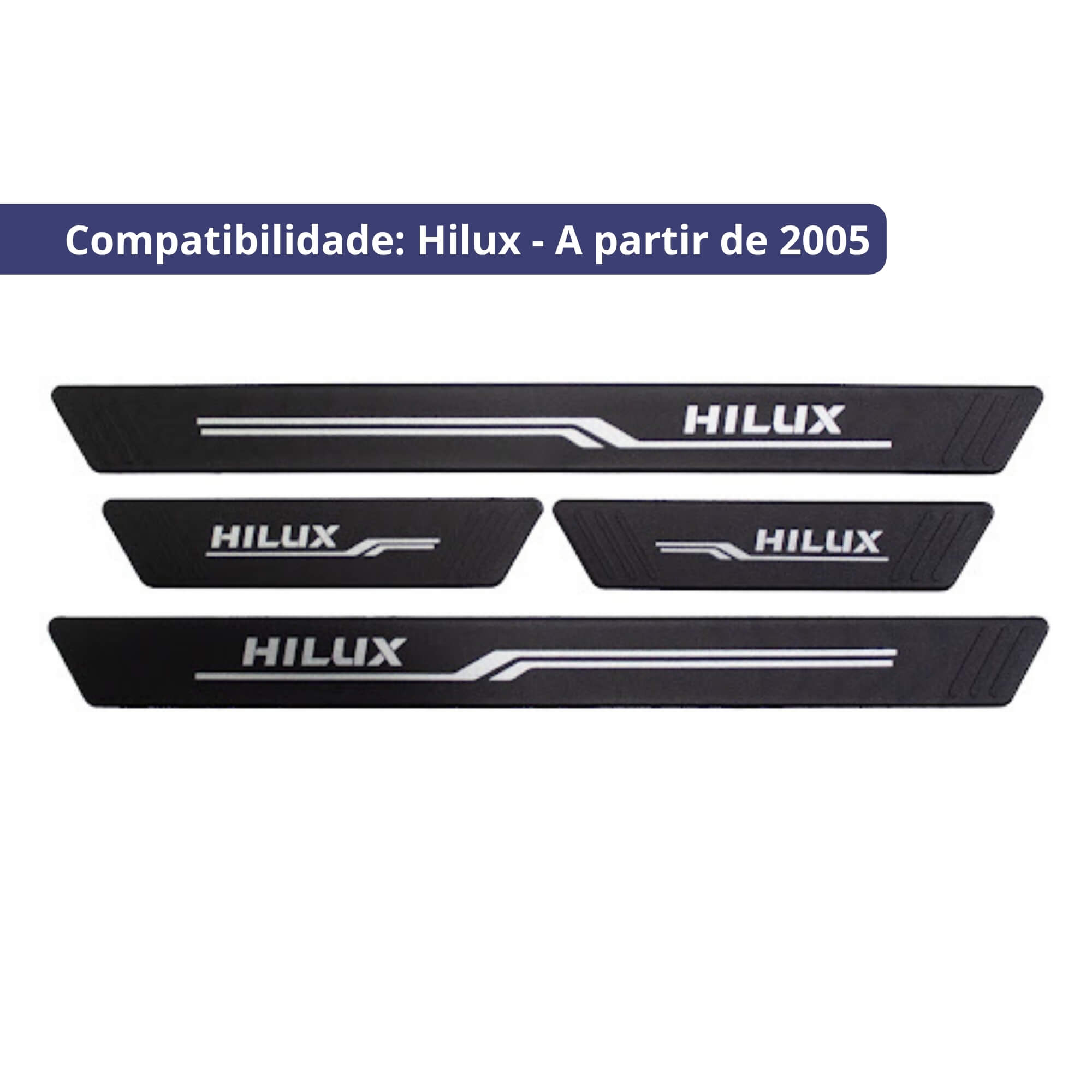 Soleira Preta 4 Portas Hilux 2005 em Diante 4P Grid - S8311AC-PTO-I