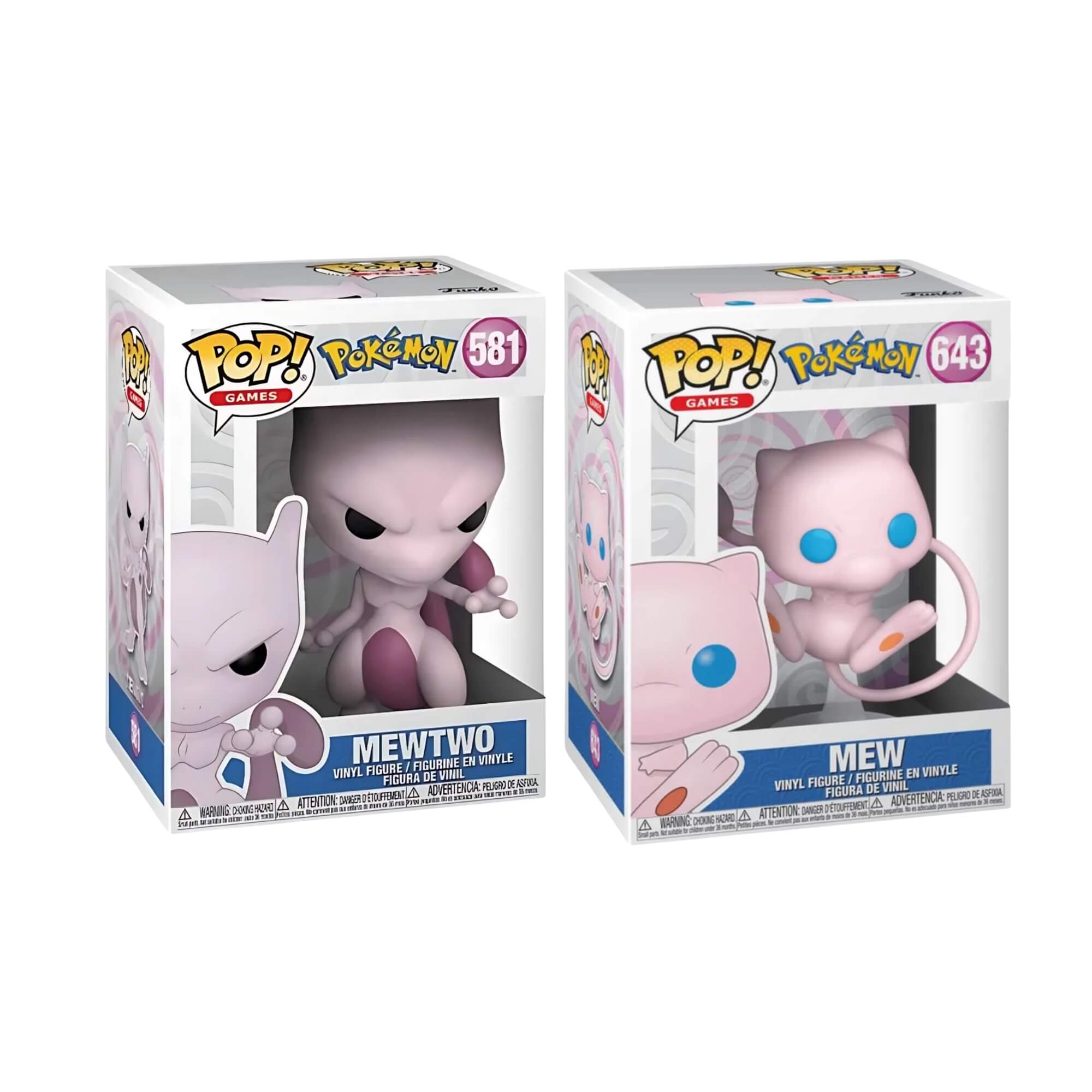 COMP Kit Mew Mewtwo Boneco Funko Pop! Pokémon Candide