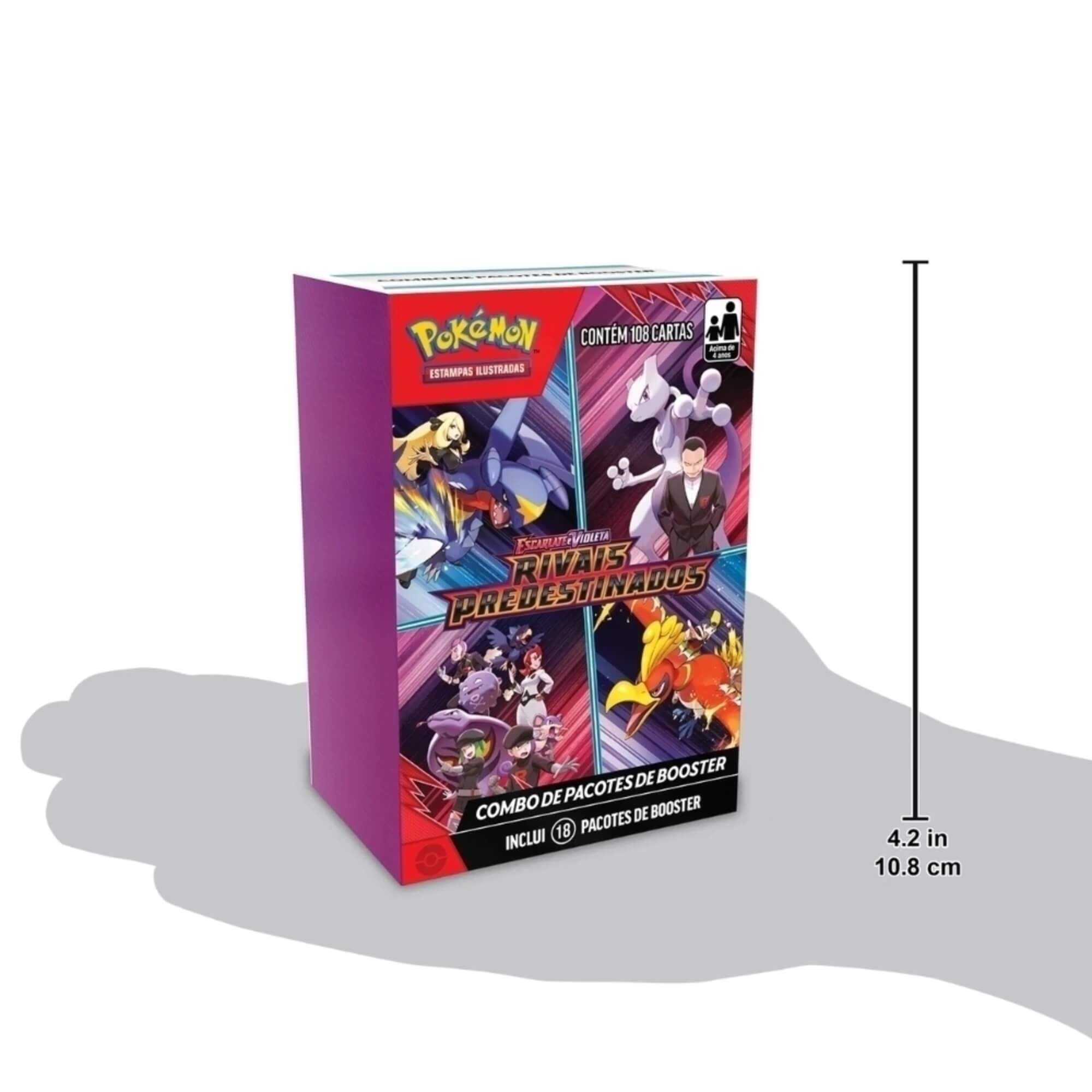 Pokemon Combo de Booster EV10 Rivais Predestinados TCG Box Copag - 35567