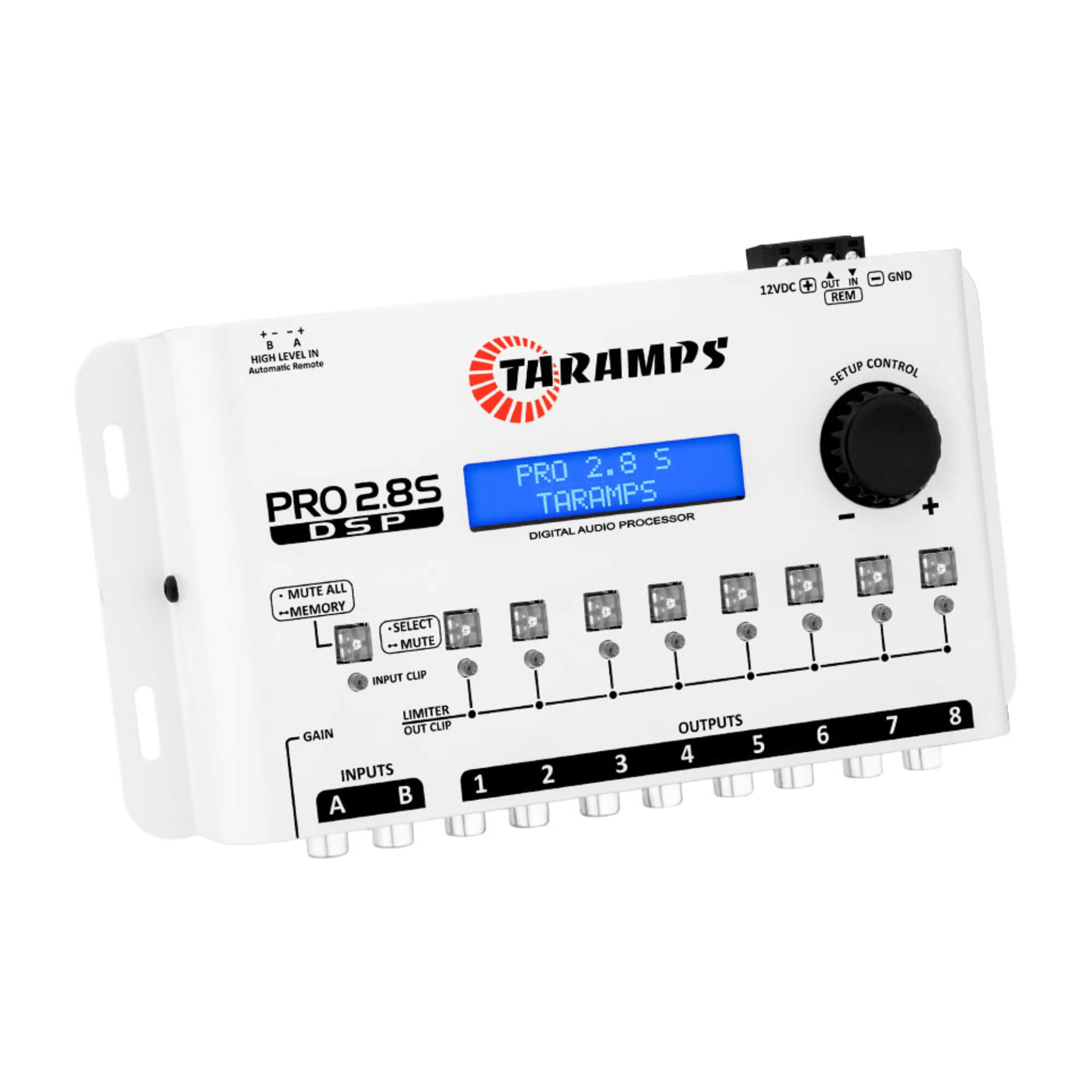 Processador de Áudio Digital 8 Vias Pro 2.8S Branco Taramps - 902271