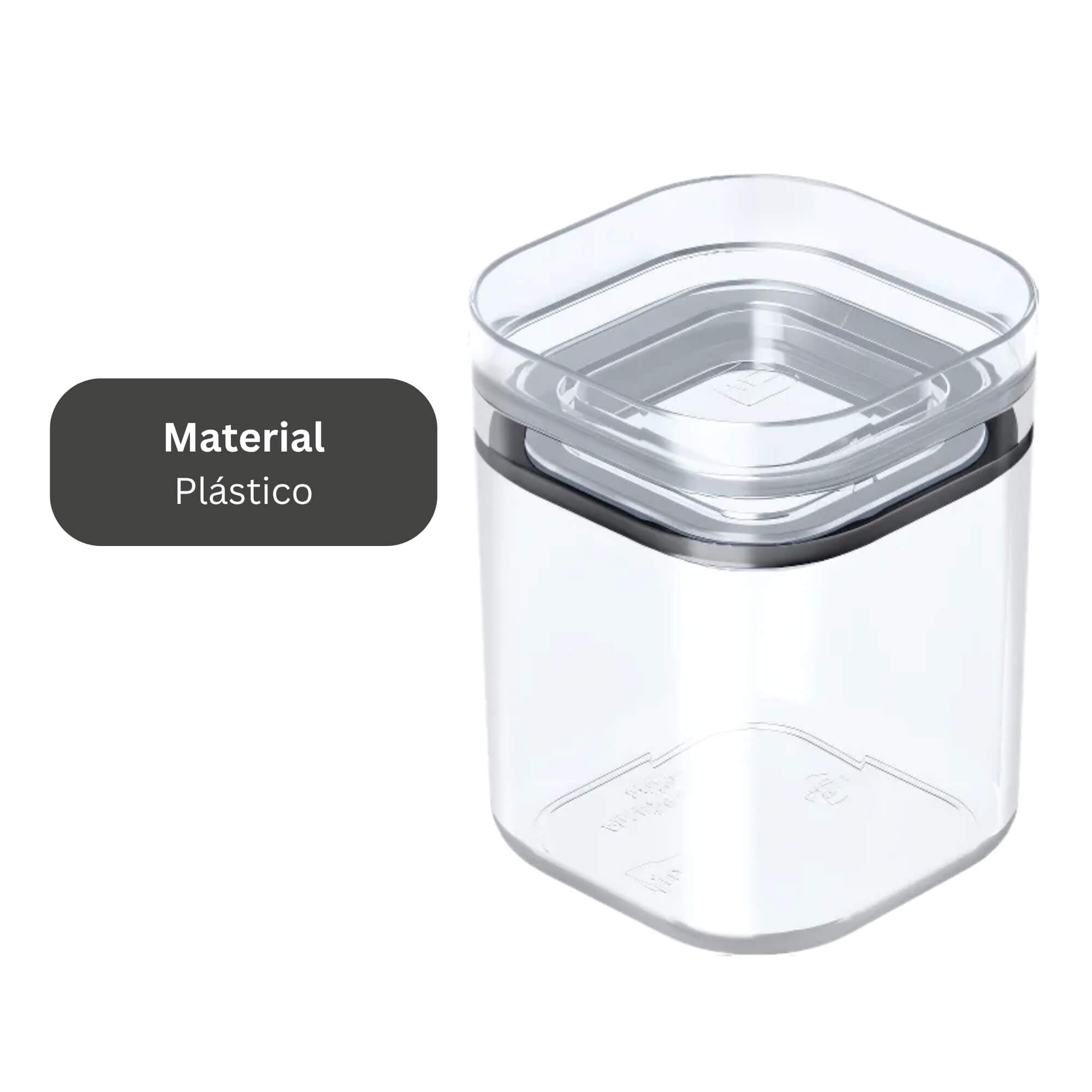 Pote Organizador Hermético 150ml com Tampa Transparente UZ Utilidades - UZ1309-TR