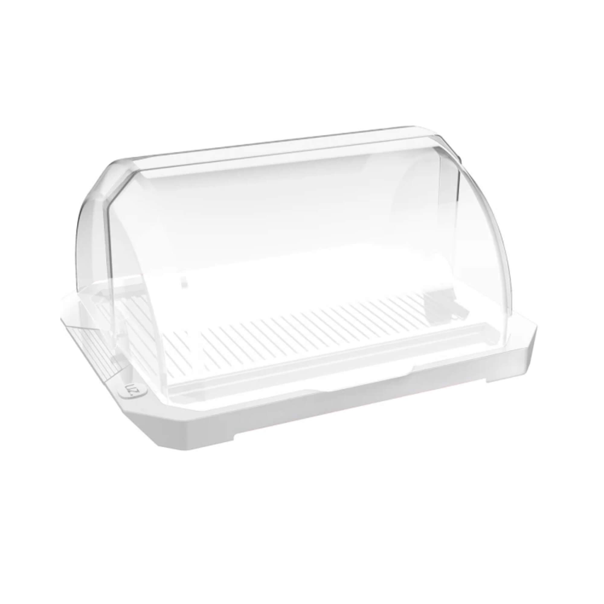 Porta Pão Premium com Tampa na cor Branca UZ Utilidades - UZ244-BR