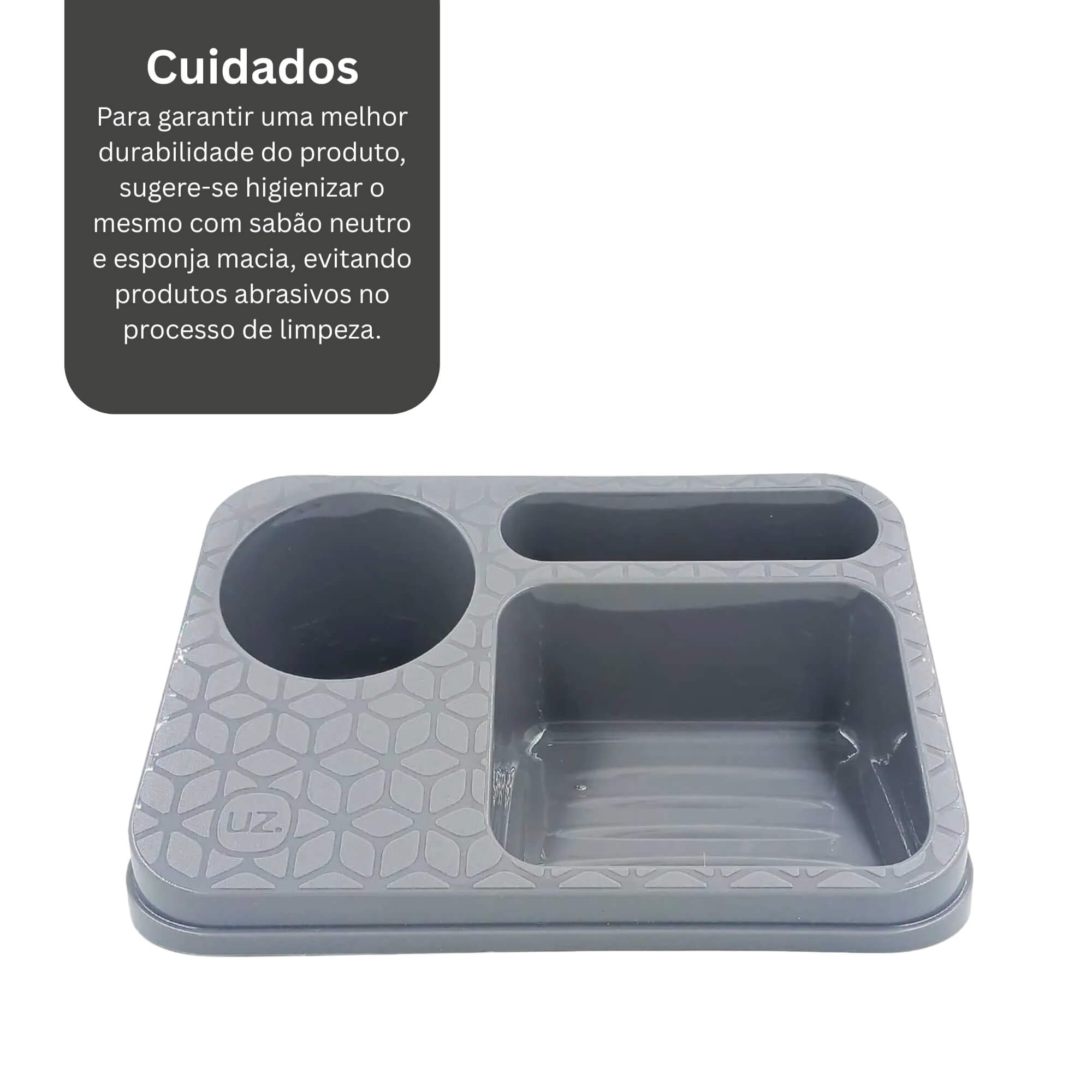 Organizador de Pia Premium Cinza Titânio UZ Utilidades - UZ395-CIN