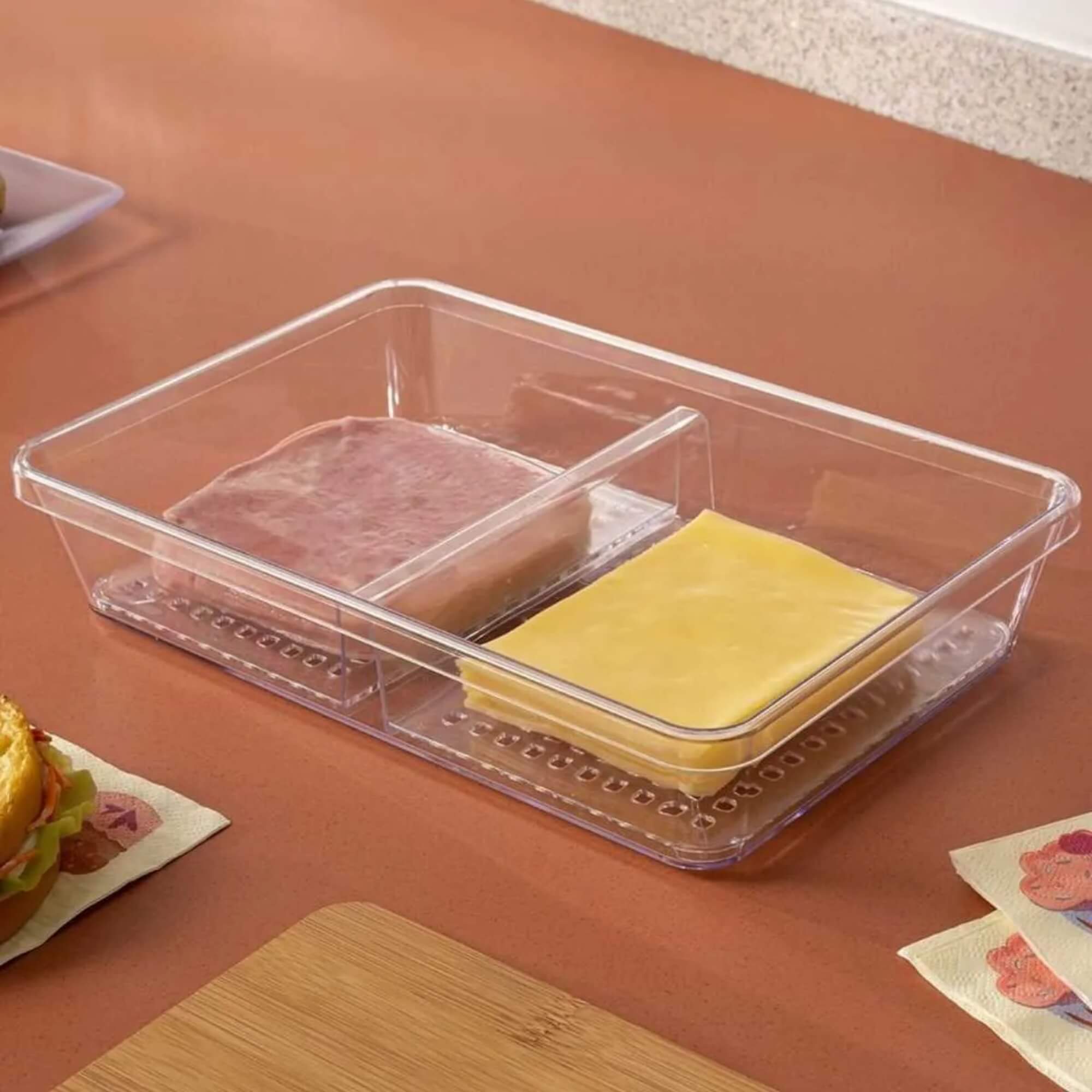 Porta Frios Transparente com Tampa de Plástico UZ Utilidades - UZ428-TR