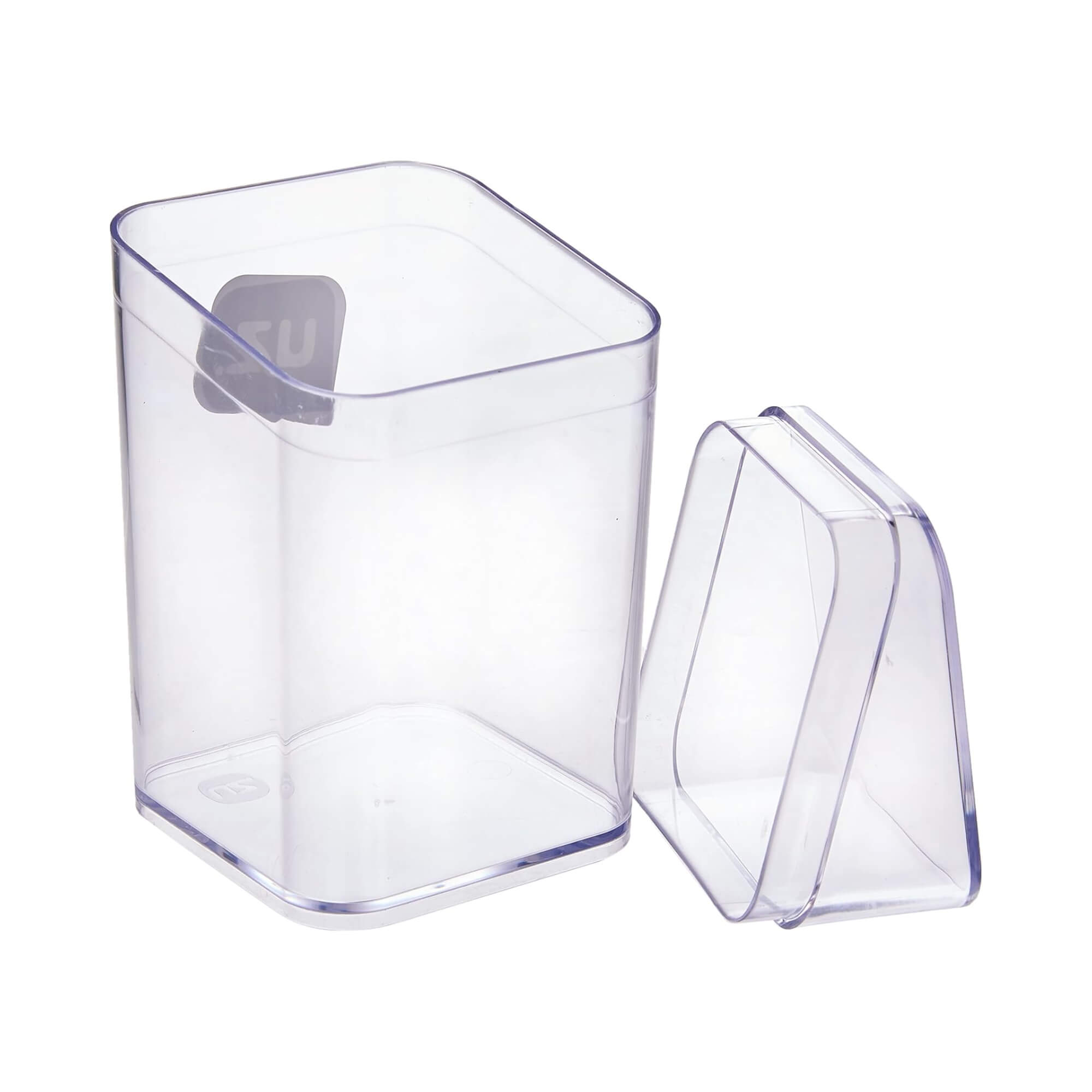 COMP Porta Algodão + Porta Sabonete Líquido + Porta Escova c/ Tampa Slim Transparente UZ Utilidades