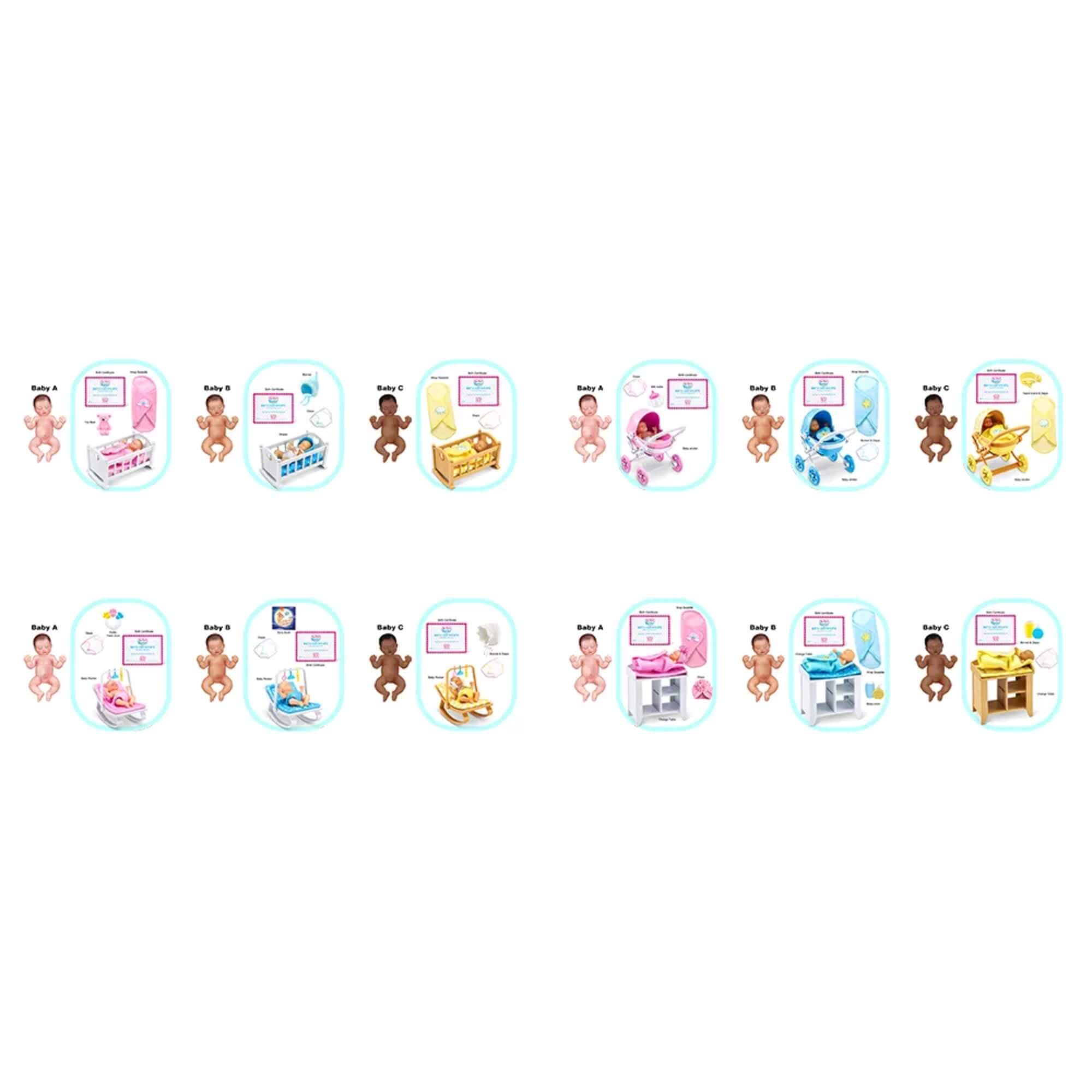 Brinquedo Infantil 5 Surprise My Mini Baby Candide - 77008