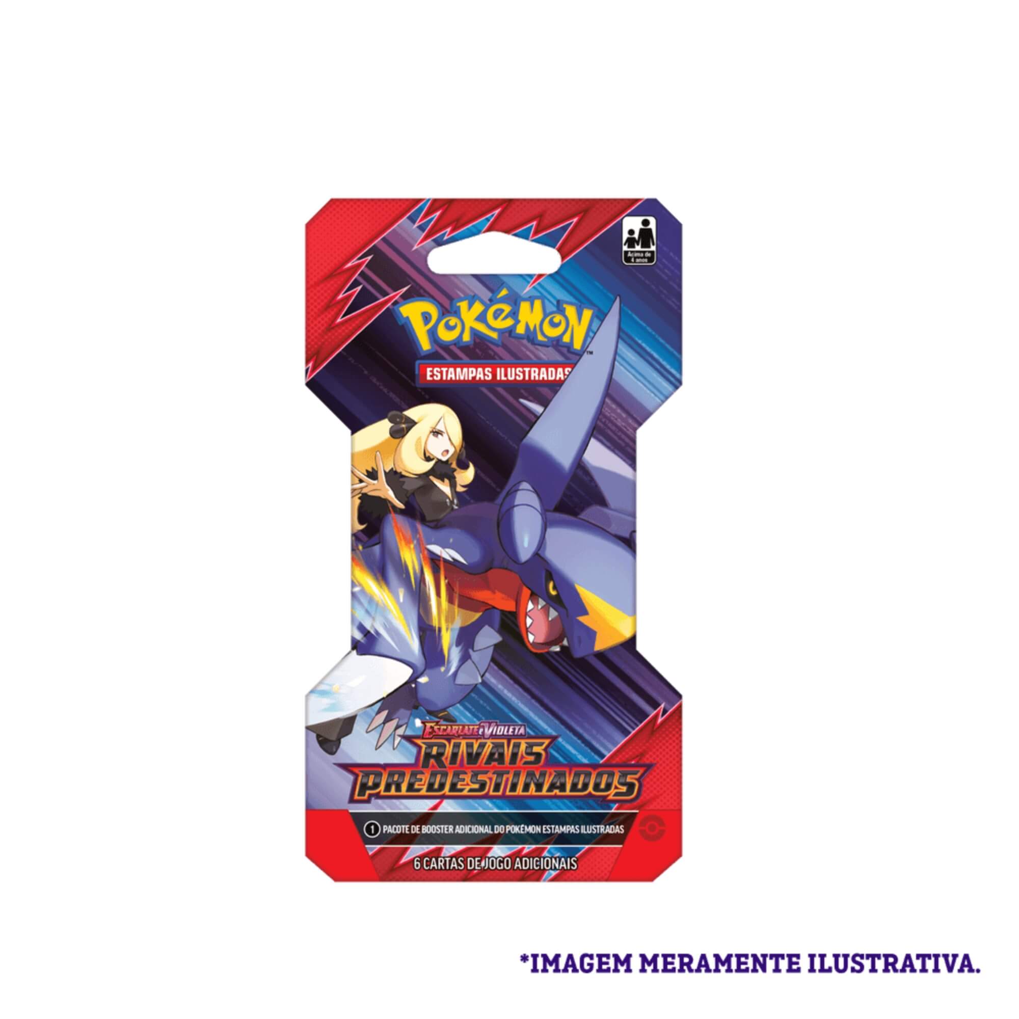 Pokemon EV10 Blister Unitário Rivais Predestinados Caixa com 24 Unidades Copag - 35557