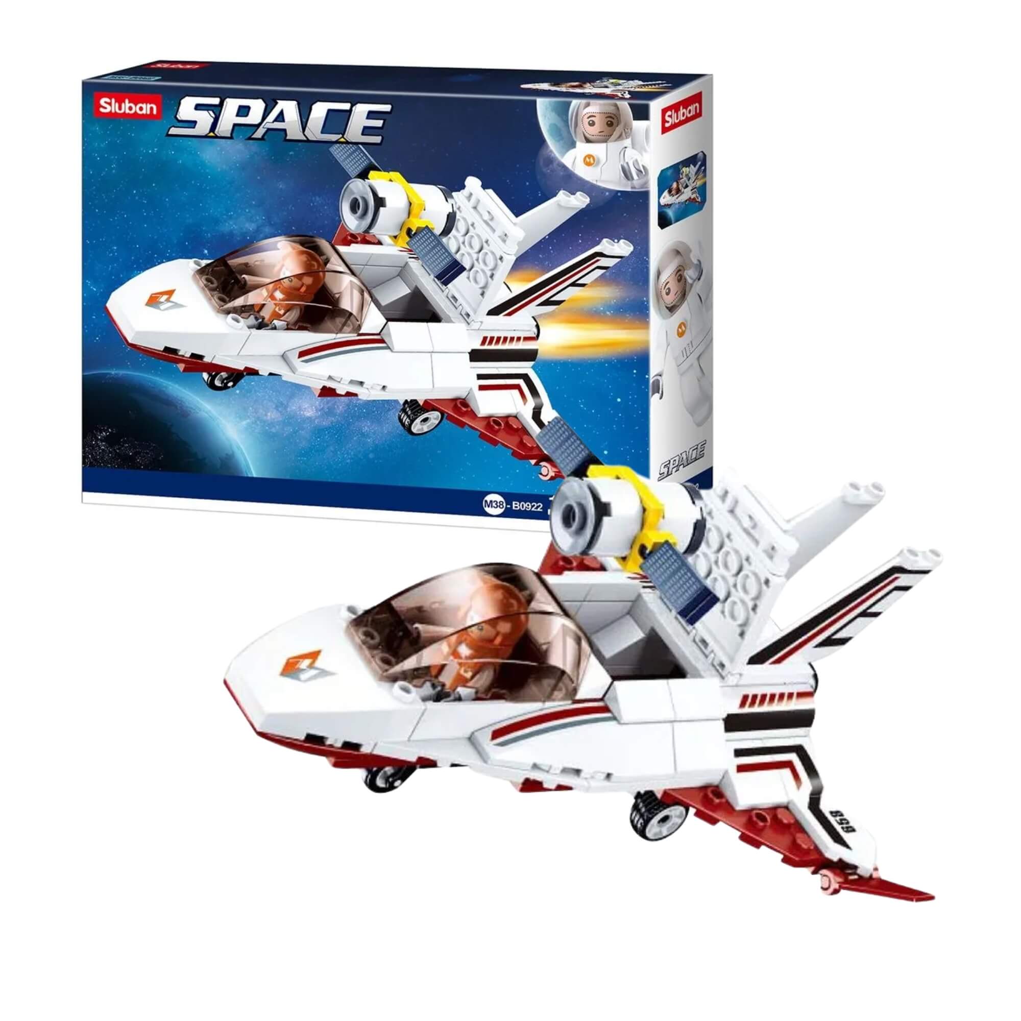 Brinquedo Nave Espacial Com 115 Peças Cubic Blocos de Montar Multikids - BR1340