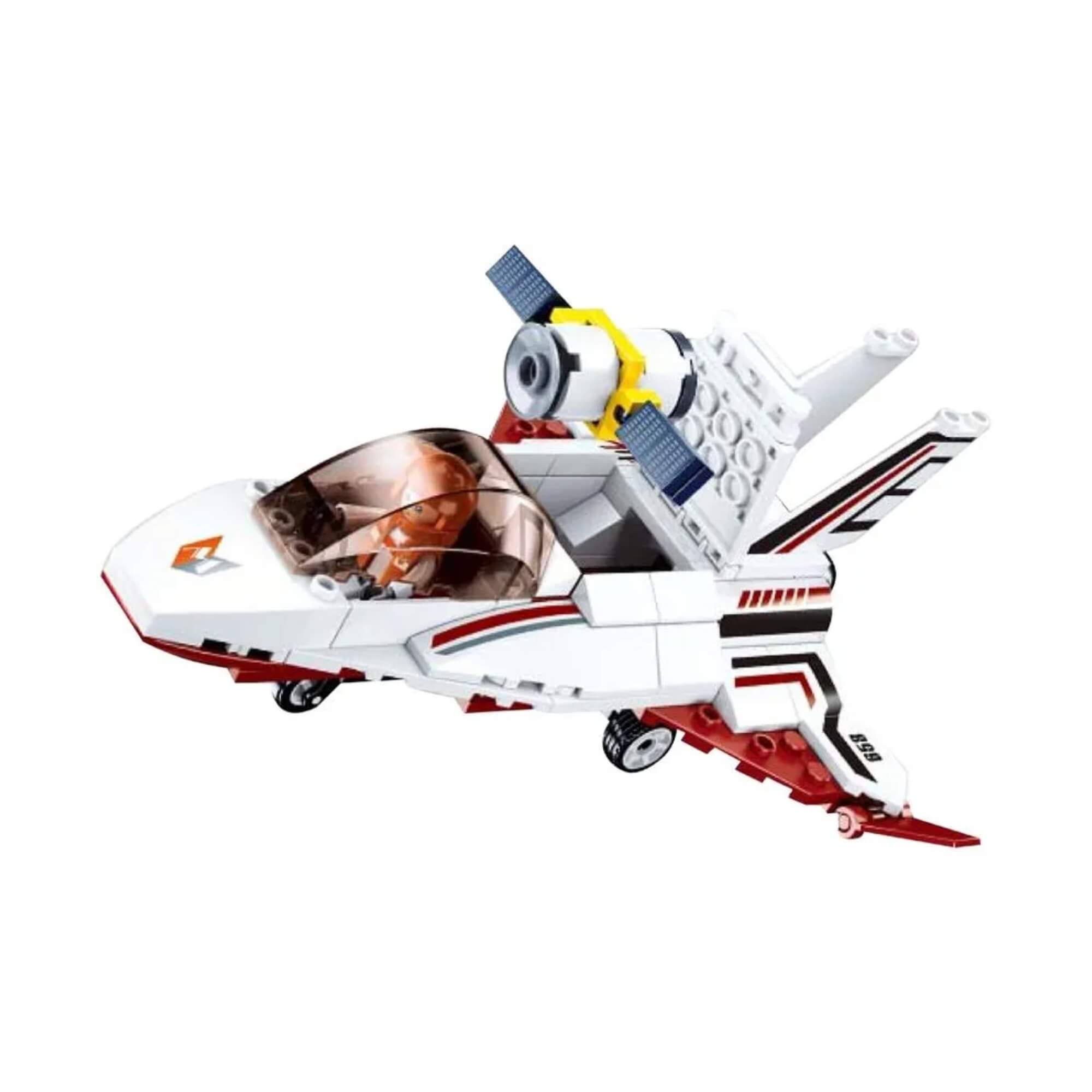 Brinquedo Nave Espacial Com 115 Peças Cubic Blocos de Montar Multikids - BR1340