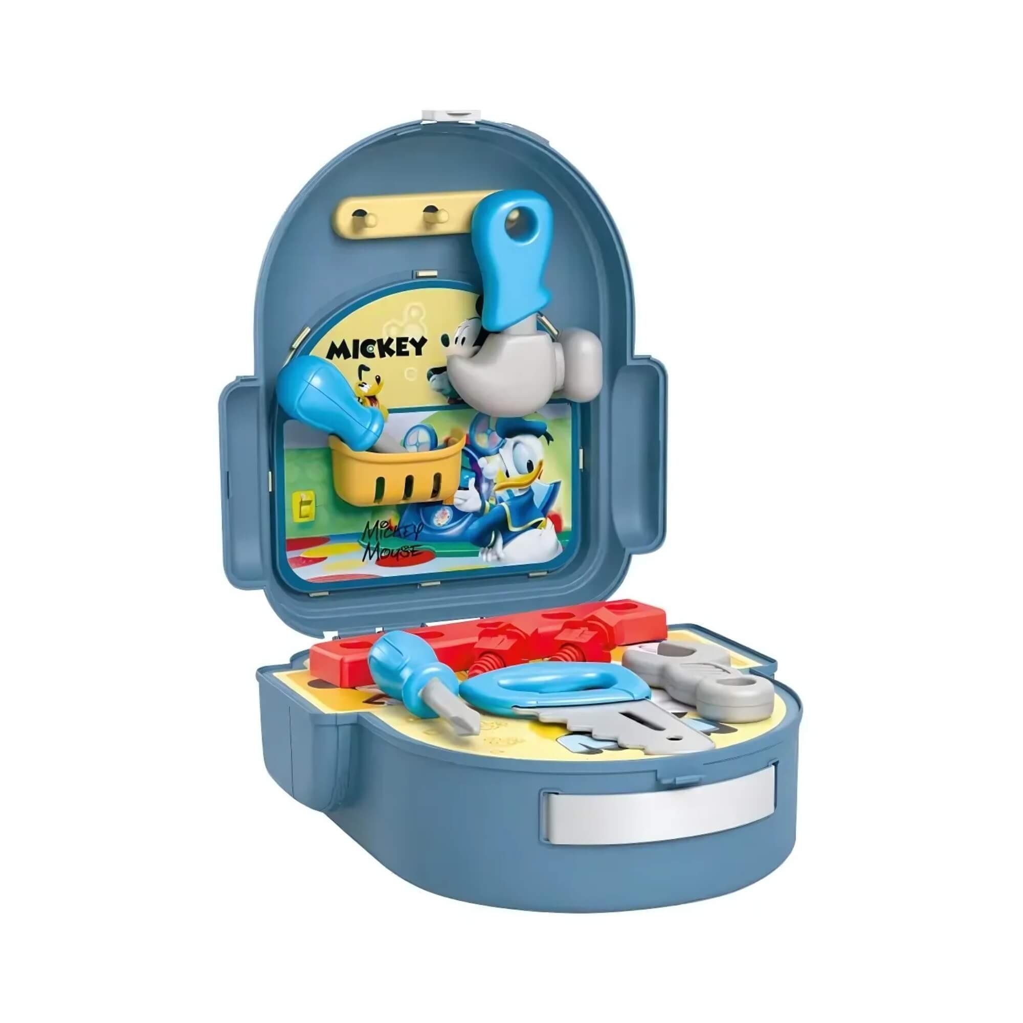 Brinquedo Mochila de Ferramentas Infantil Mickey c/ Acessórios de Brincar Multikids - BR2185