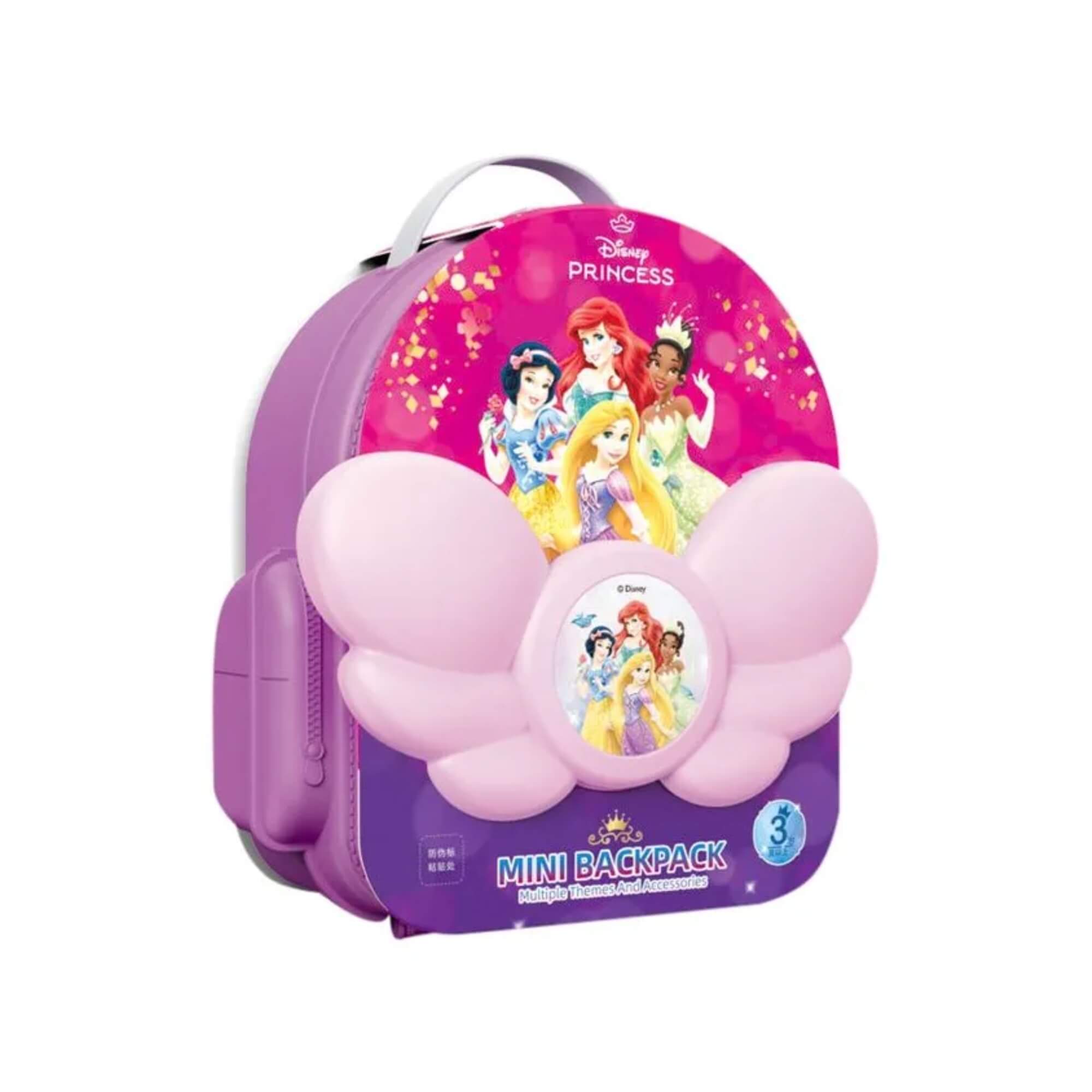 Brinquedo Mochila de Beleza Infantil Disney Princesas com Acessórios 2 em 1 Multikids - BR2190
