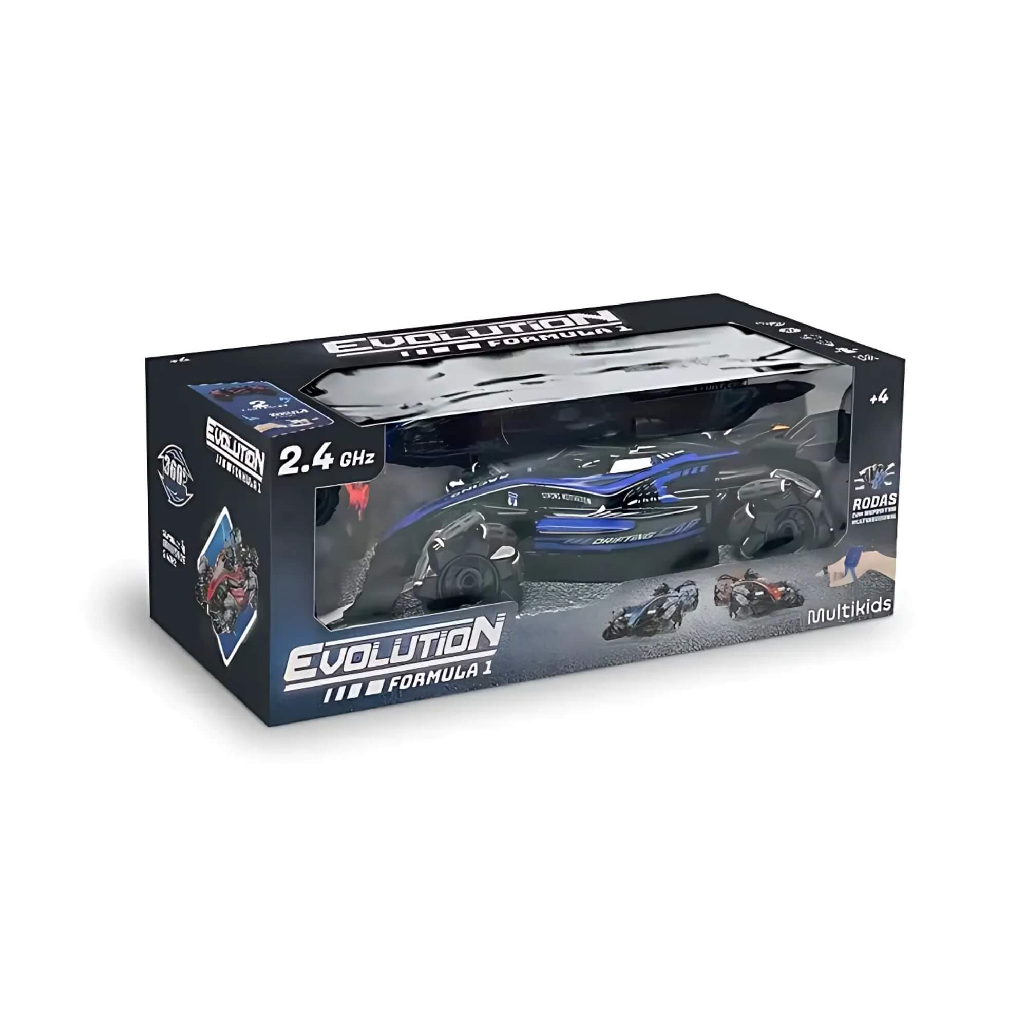 Brinquedo Carrinho de Controle Remoto Fórmula 1 com Luz e Som Multikids - BR2260