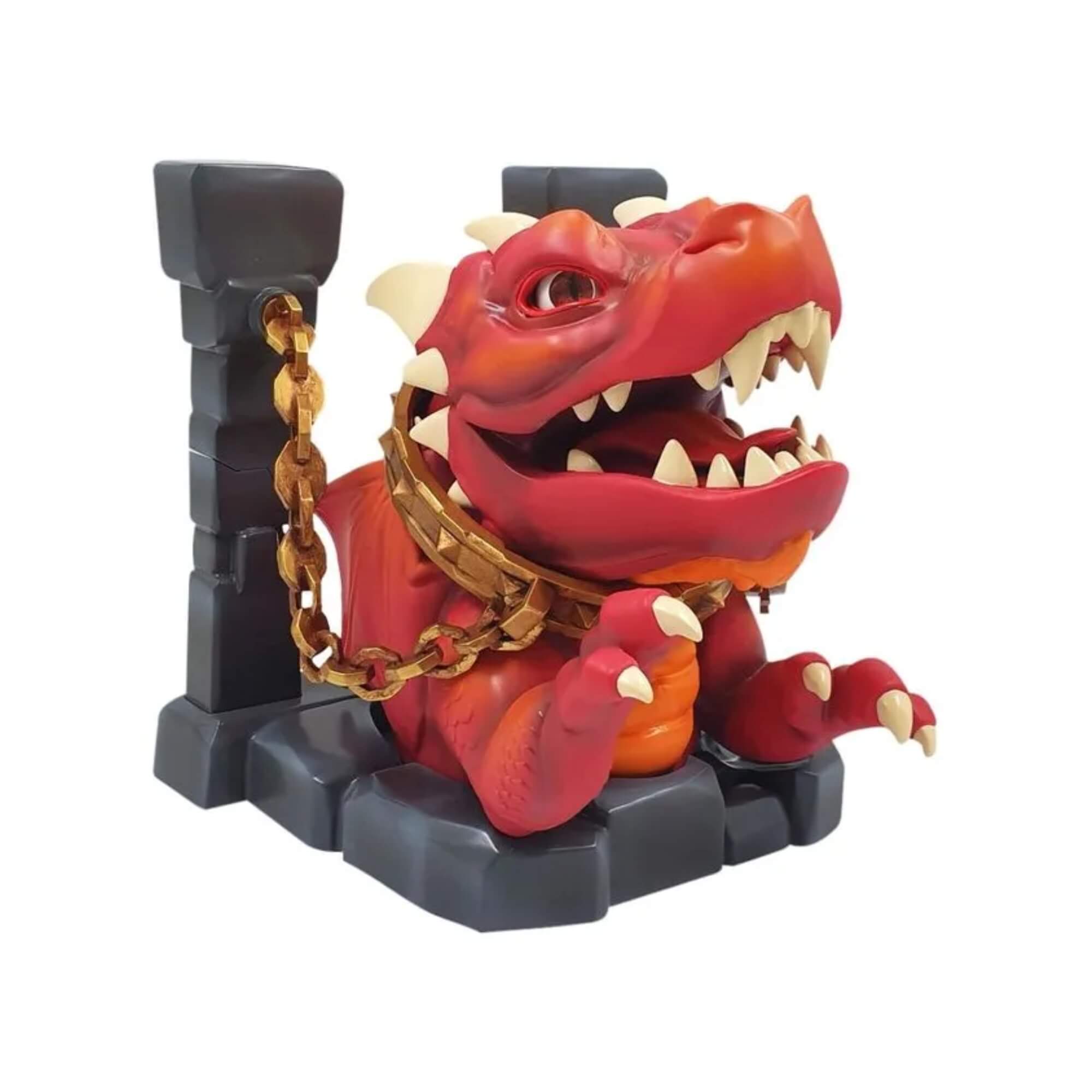 Brinquedo Fantoche de Plástico Dragão Zinder com Som e Animação Vermelho Multikids - BR2265