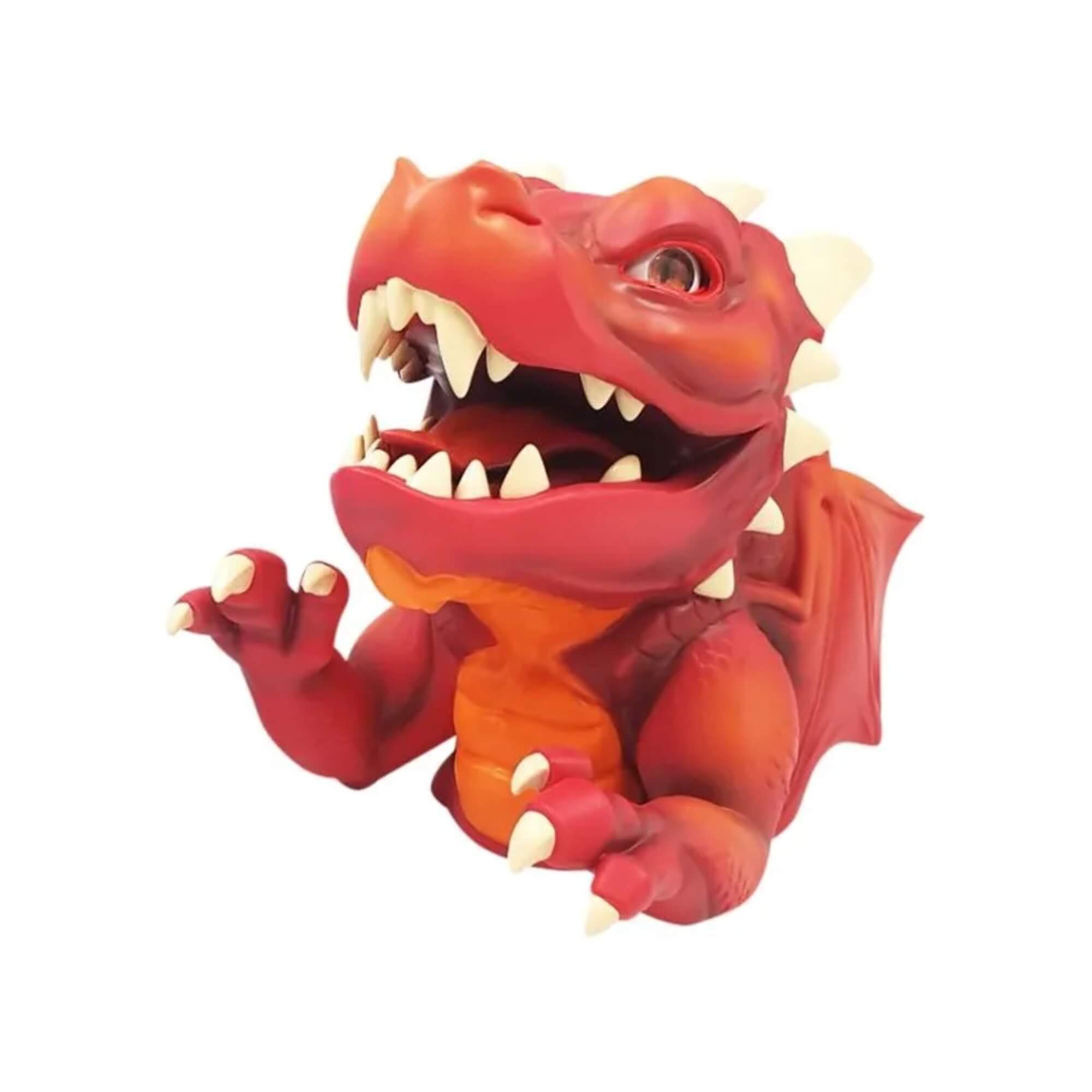 Brinquedo Fantoche de Plástico Dragão Zinder com Som e Animação Vermelho Multikids - BR2265