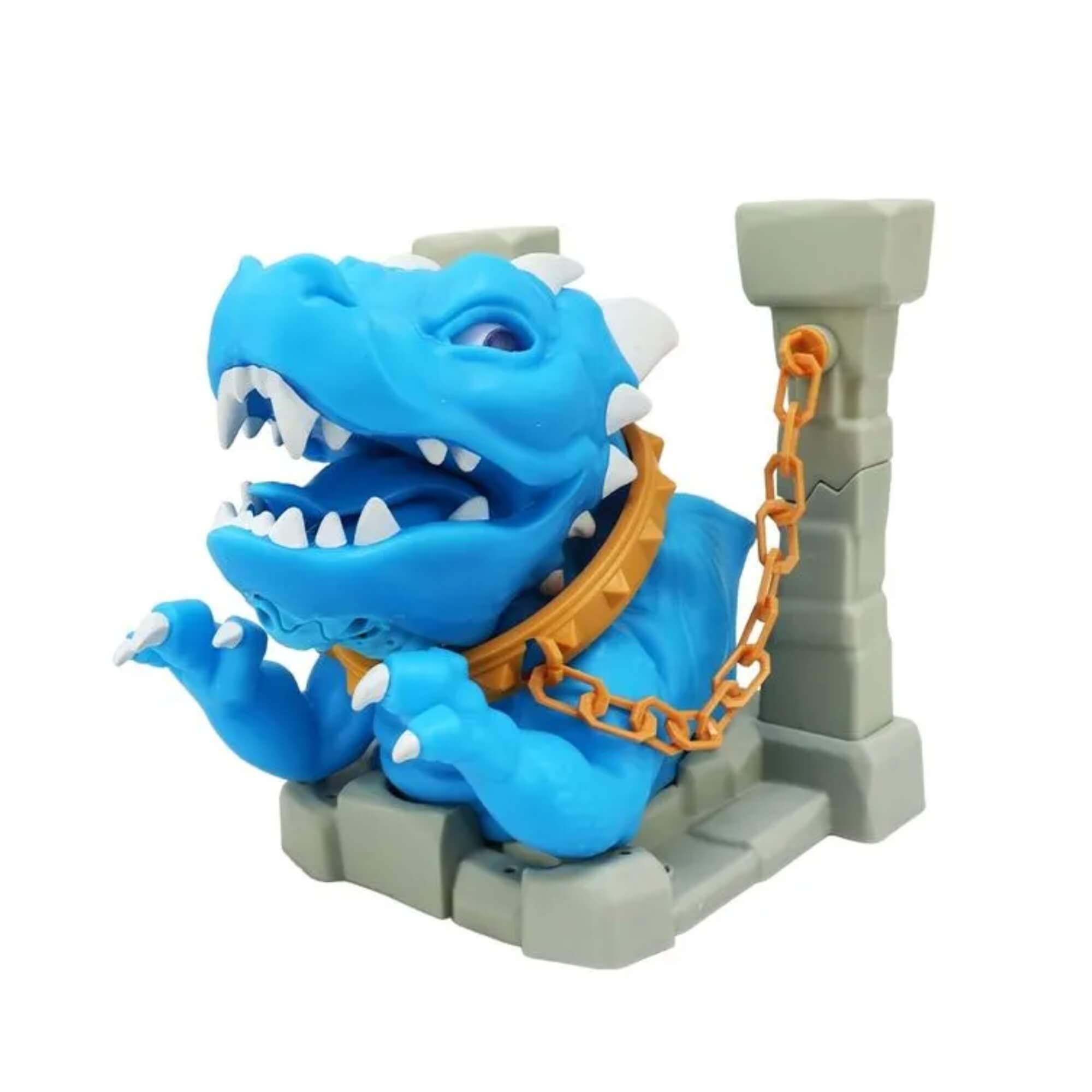 Brinquedo Fantoche de Plástico Dragão Shard com Som e Animação Azul Multikids - BR2266