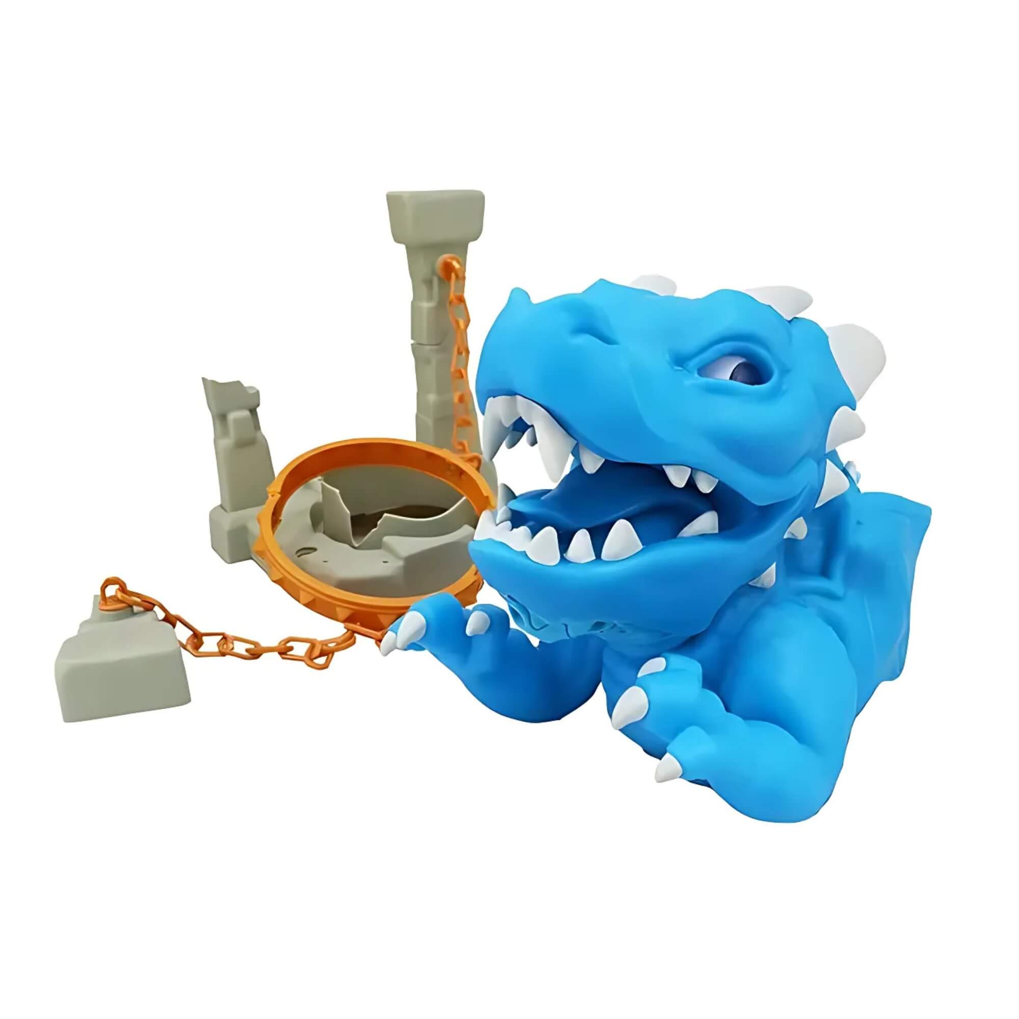 Brinquedo Fantoche de Plástico Dragão Shard com Som e Animação Azul Multikids - BR2266