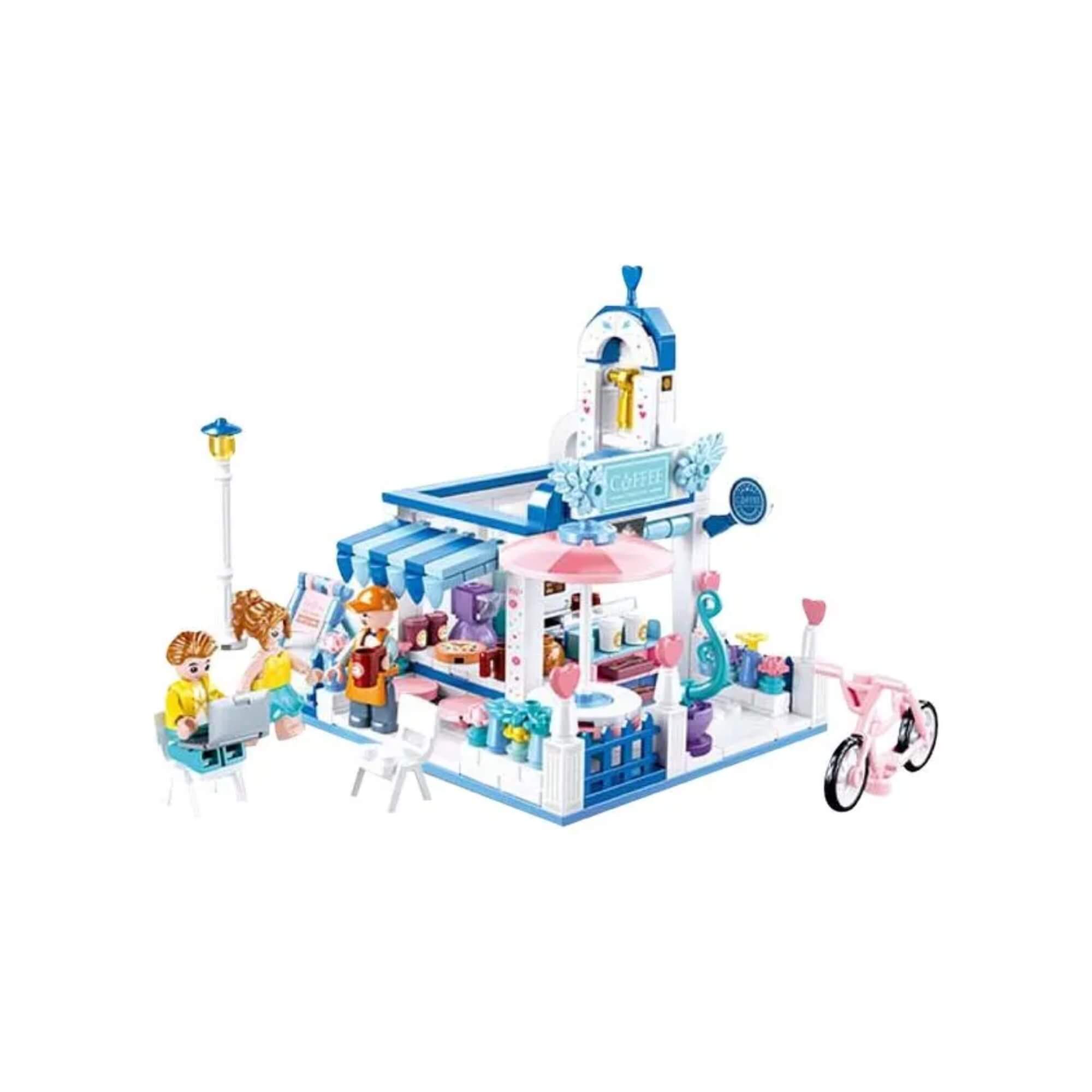 Brinquedo Infantil Blocos de Montar Cafeteria Cubic 289 Peças Multikids - BR2280