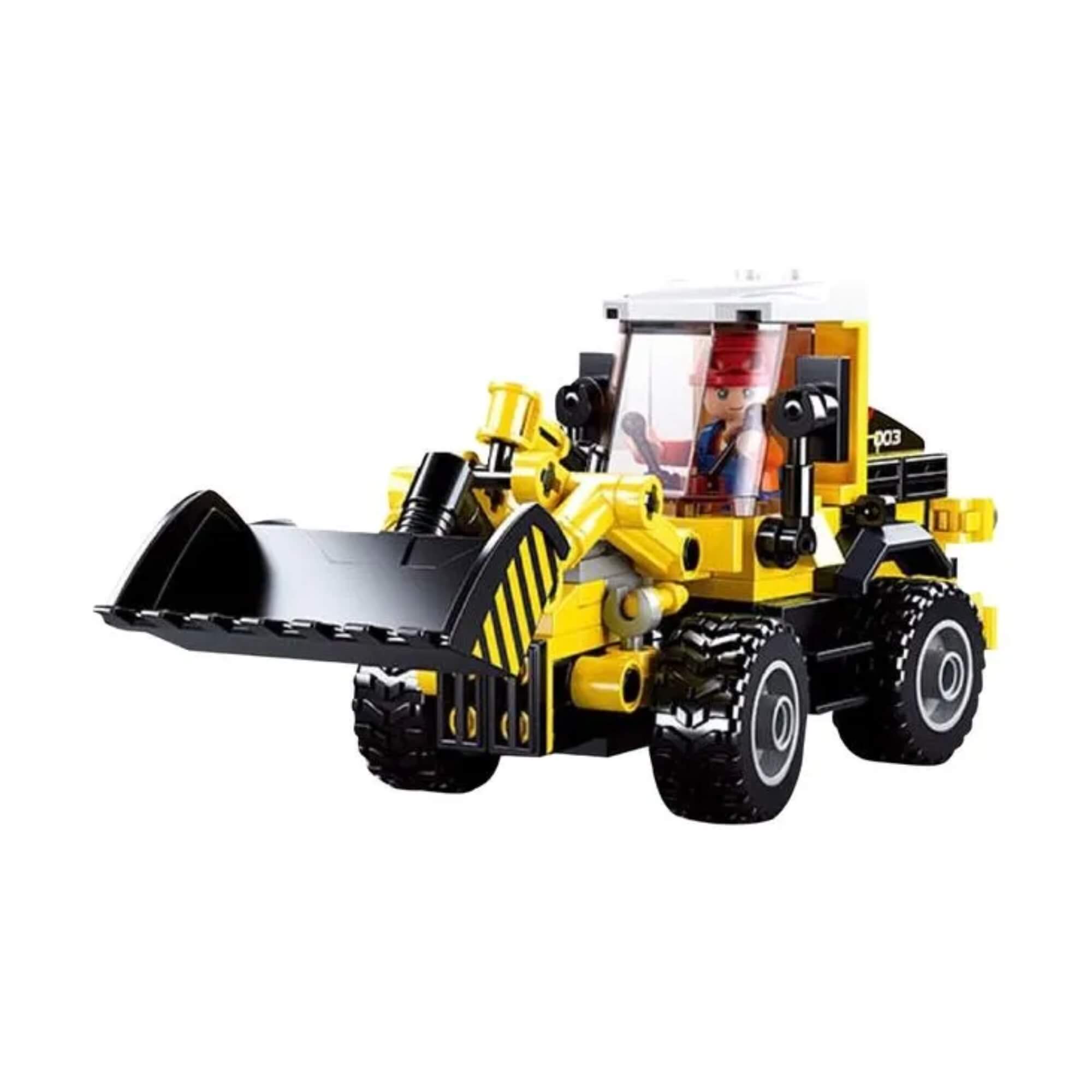 Brinquedo Infantil Blocos de Montar Trator 200 Peças Multikids - BR2282