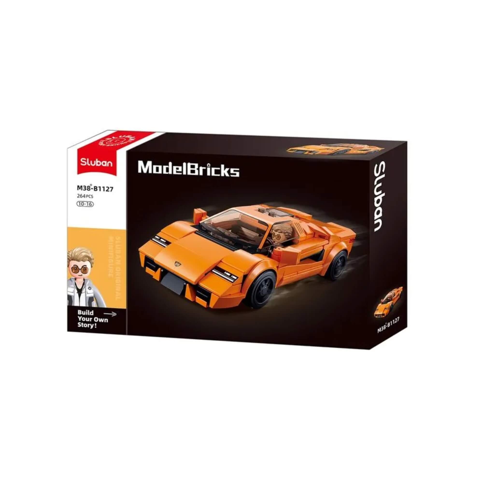 Brinquedo Infantil Bloco de Montar Carro de Corrida com 264 Peças Multikids - BR2283