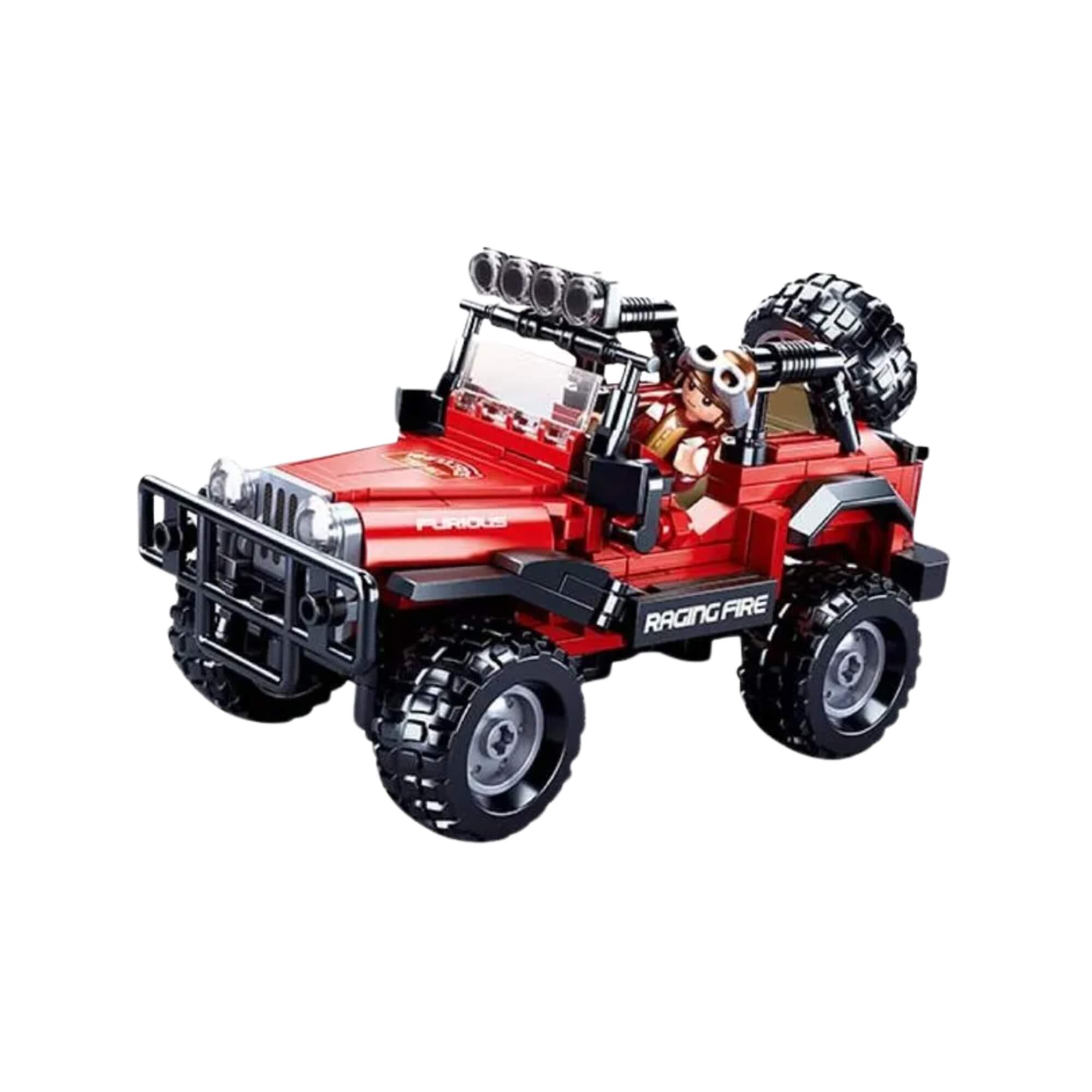 Brinquedo Infantil Blocos de Montar Jeep 253 Peças Cubic Multikids - BR2284