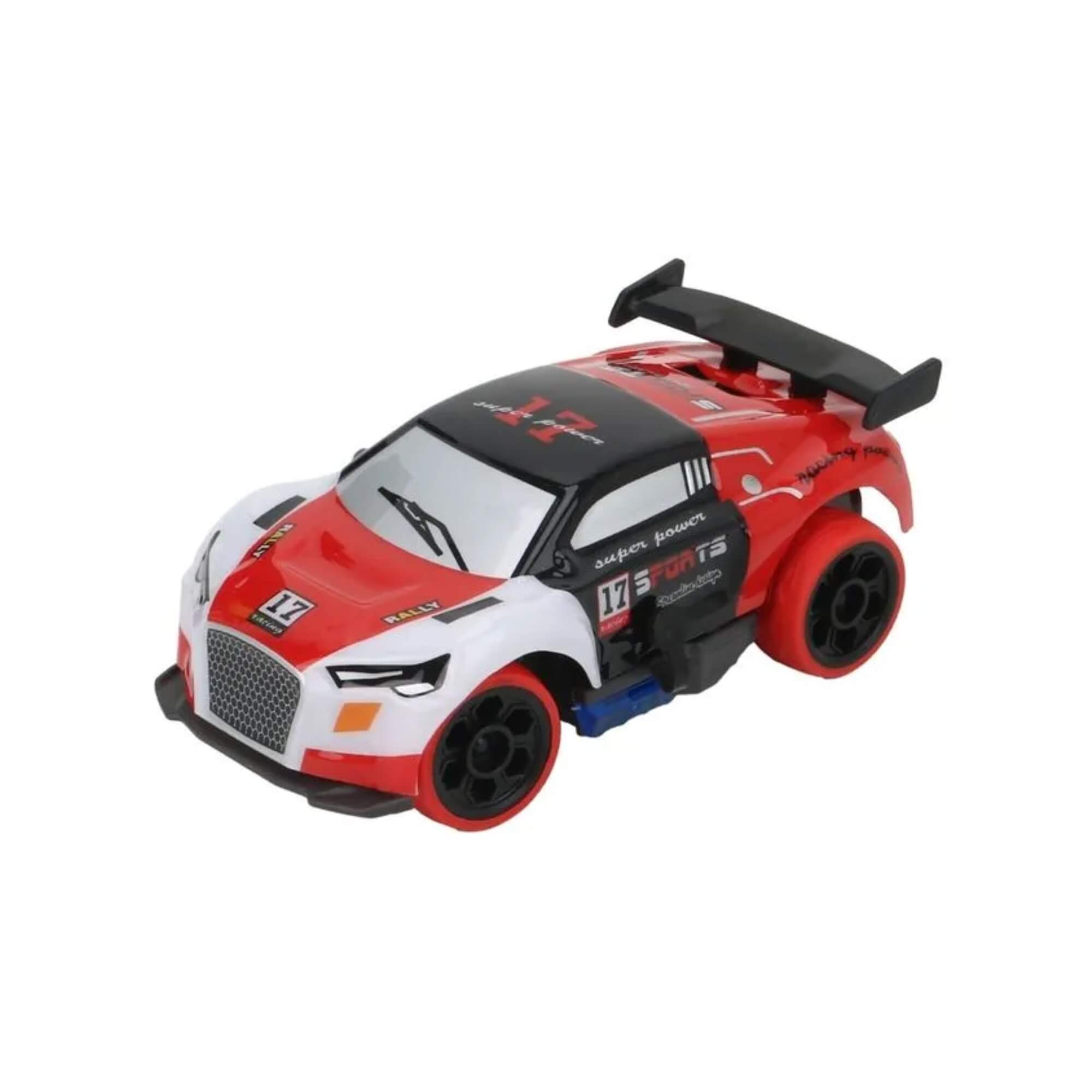 Brinquedo Infantil Carrinho De Corrida Turbo de Controle Remoto Vermelho Multikids - BR2291