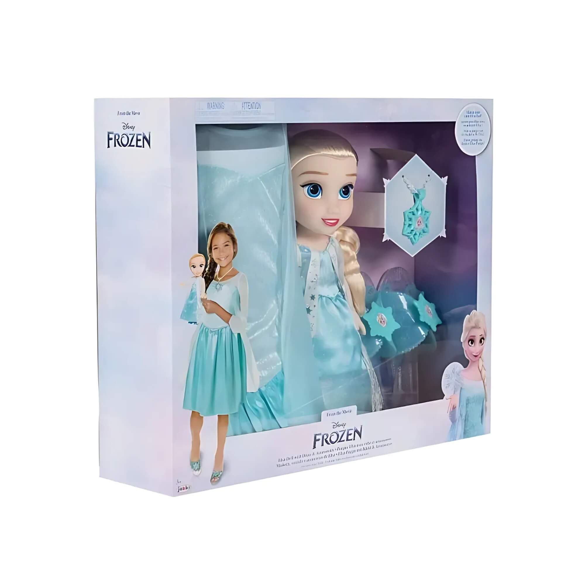 Boneca Disney Frozen Elsa Kit c/ Fantasia, Sapatos e Acessórios Multikids - BR2330