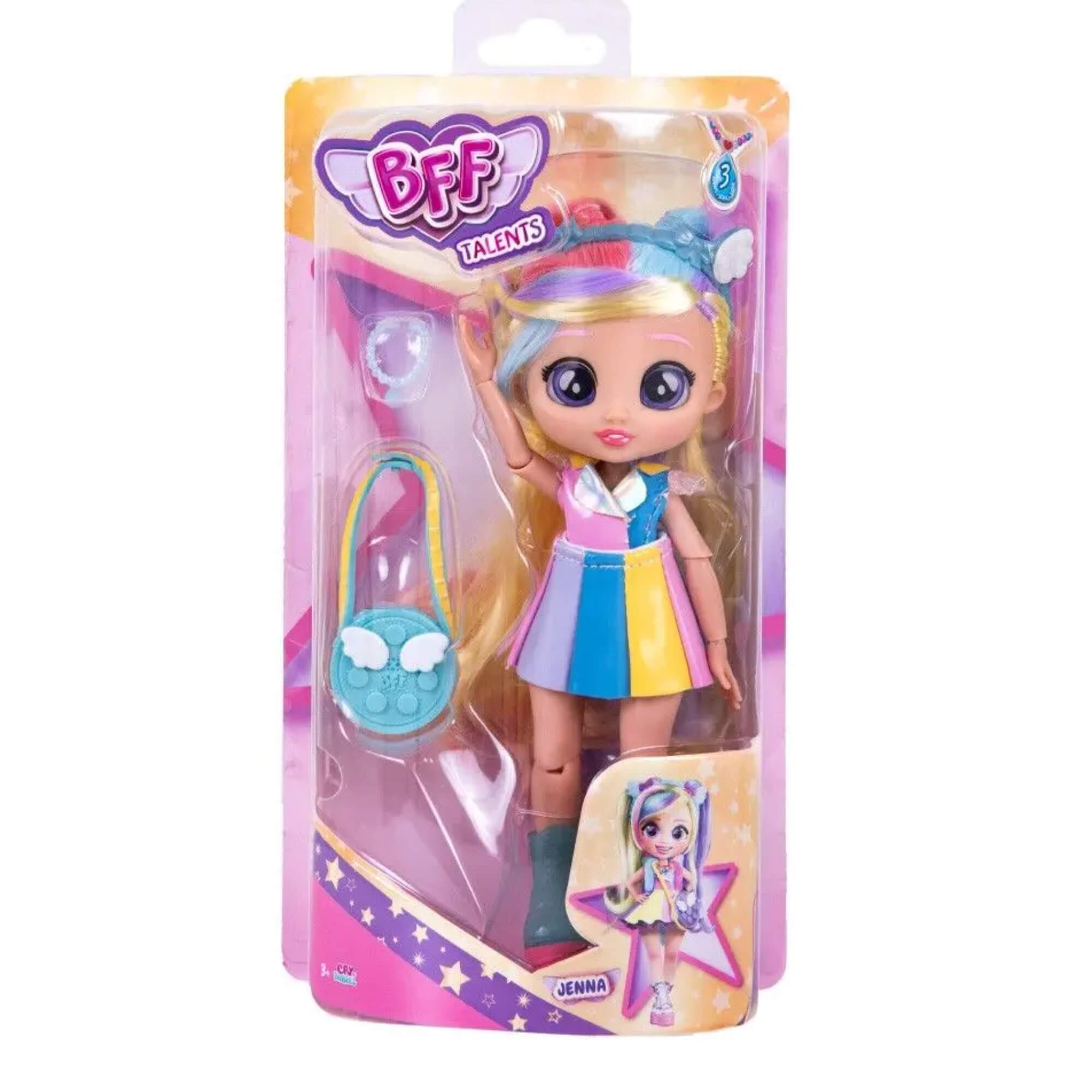 Boneca BFF By Cry Babies Jenna Articulada Brinquedo Multikids BR2353