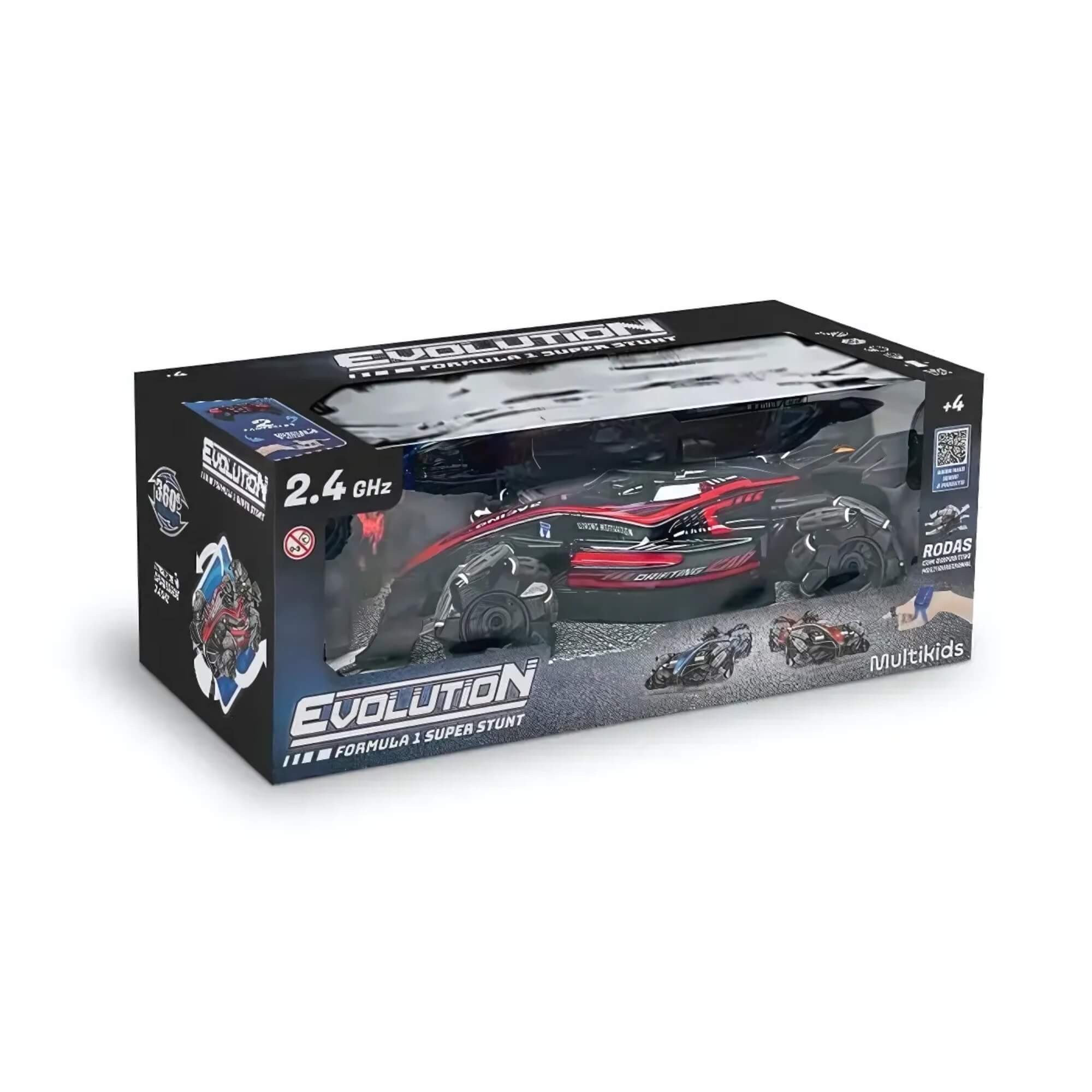 Brinquedo Carro de Fórmula 1 de Controle Remoto Com Luz e Som Multikids - BR2368