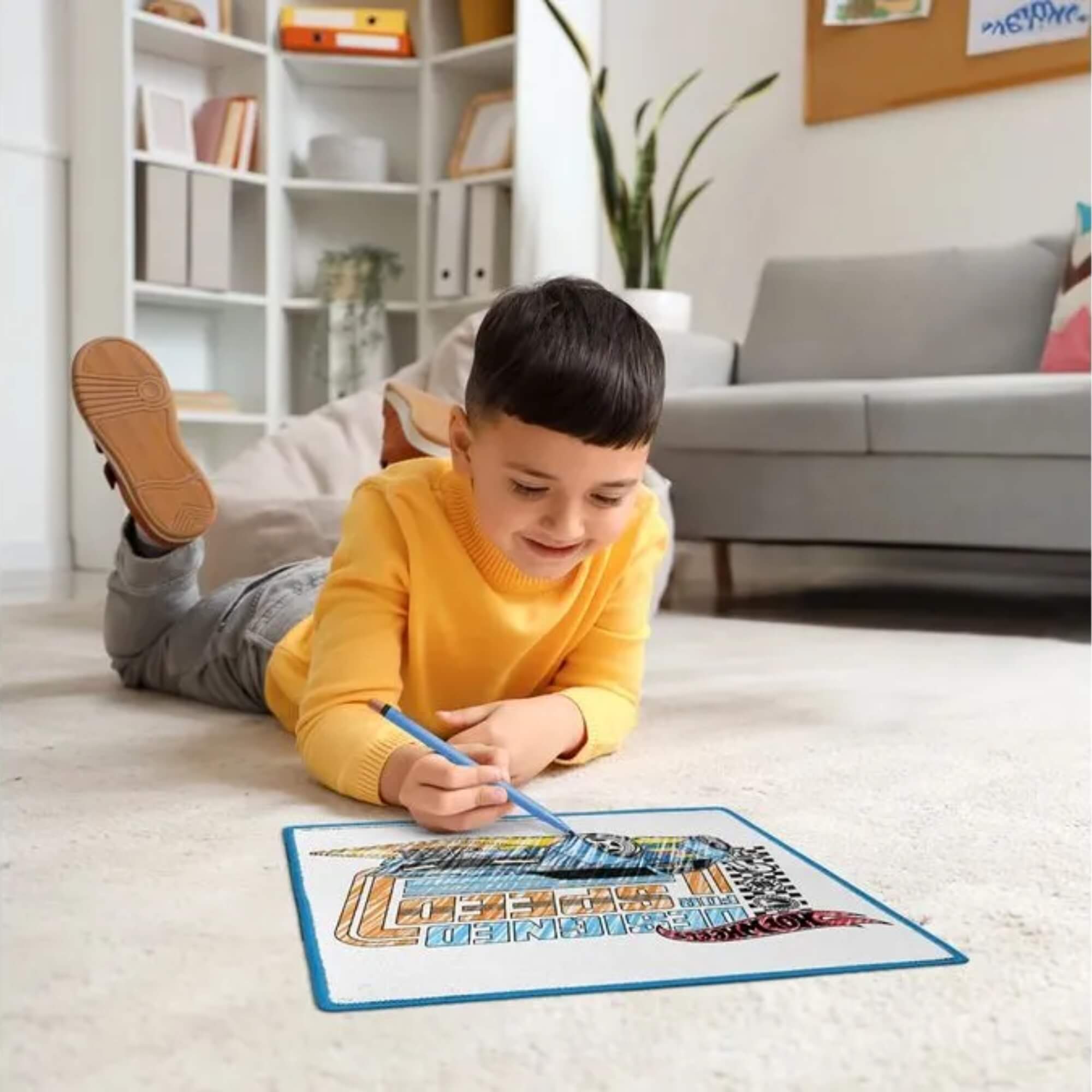Tapete Mágico Acqua p/ Colorir Hot Wheels c/ 6 Canetinhas Laváveis Multikids - BR2387