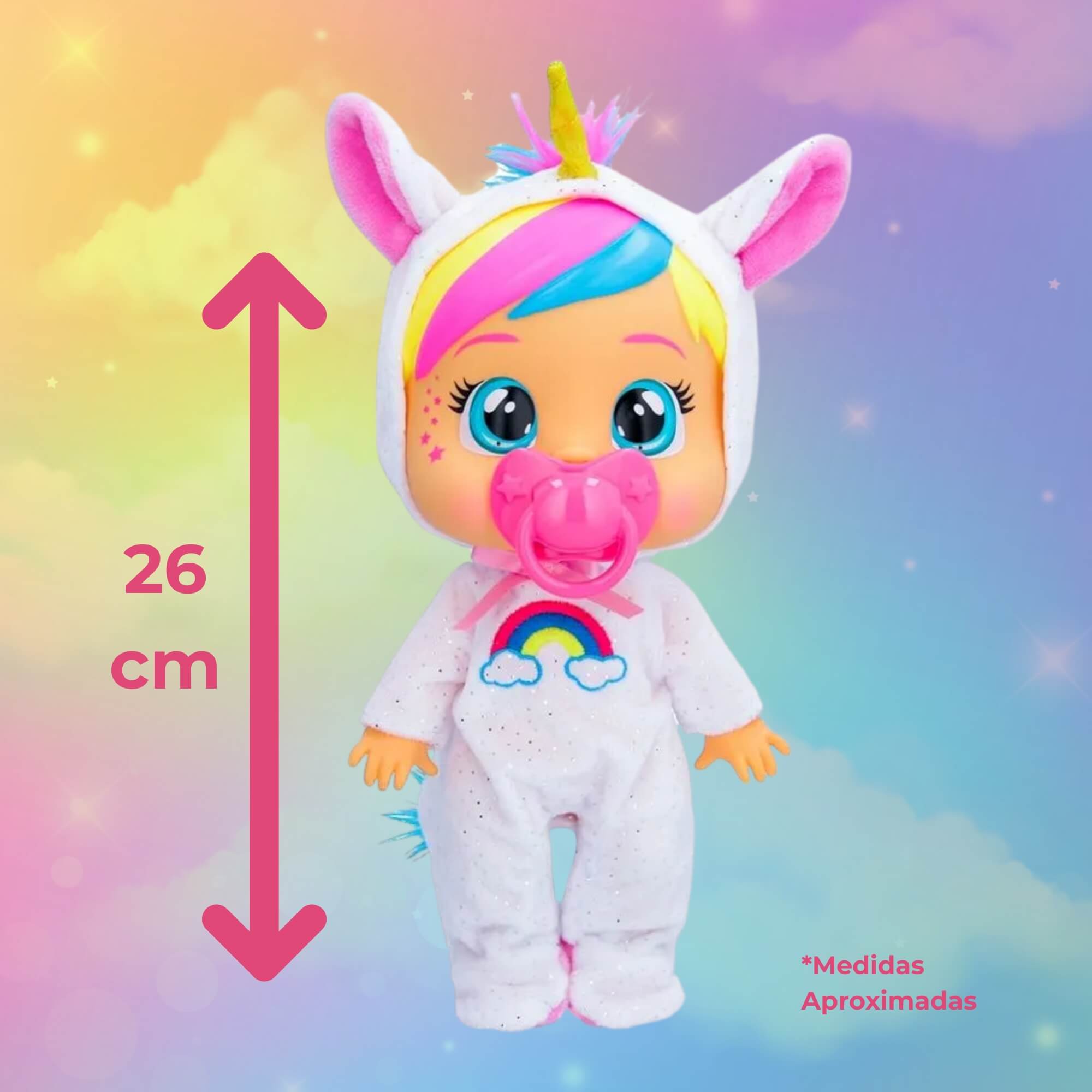 Boneca Cry Babies Loving Care Fitsy Dreamy 26cm Multikids - BR2394
