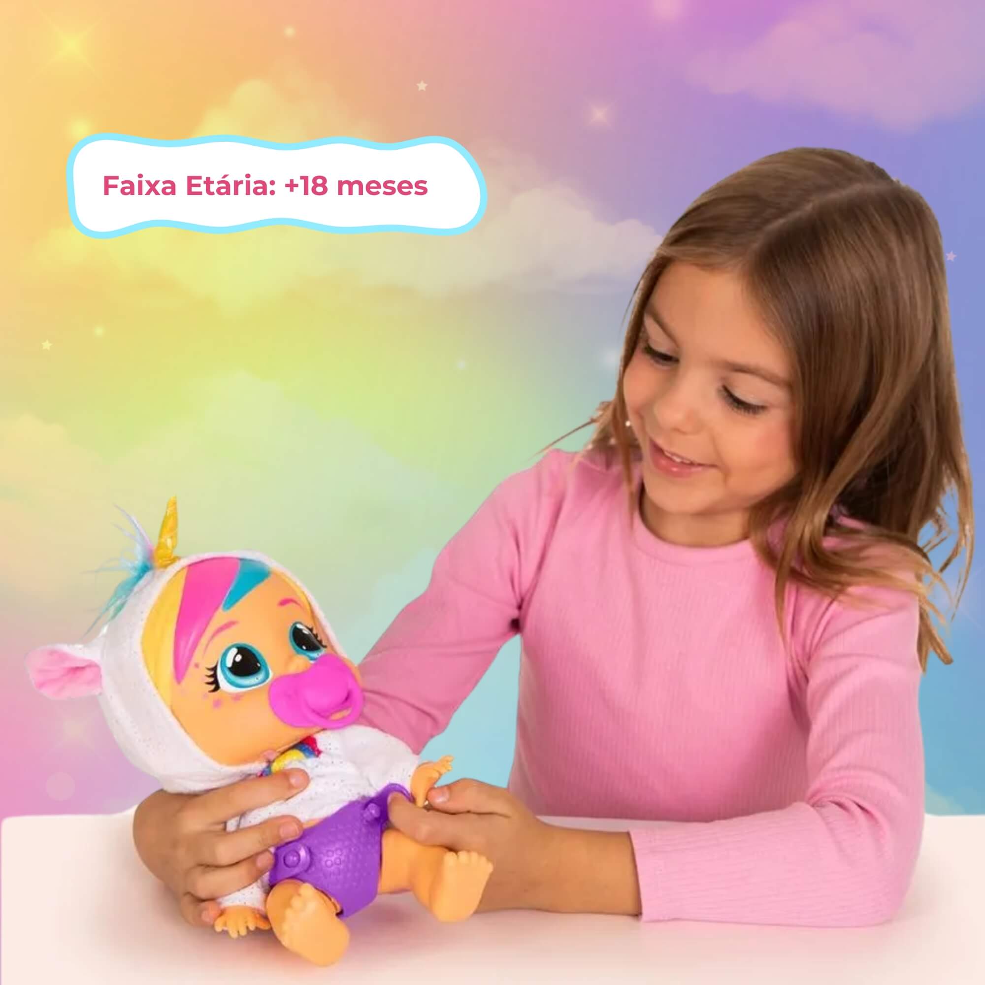 Boneca Cry Babies Loving Care Fitsy Dreamy 26cm Multikids - BR2394