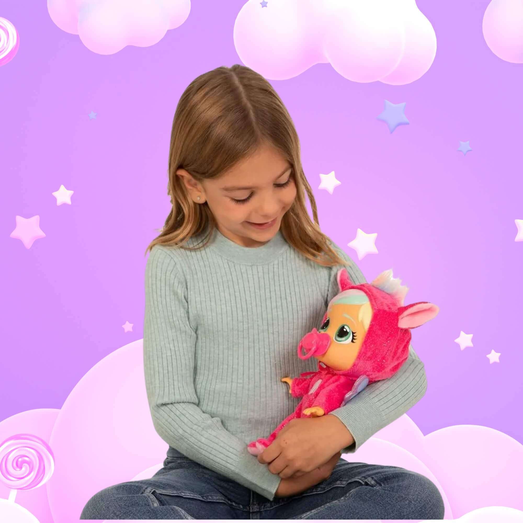 Boneca Cry Babies Loving Care Fitsy Dreamy 26cm Multikids - BR2395