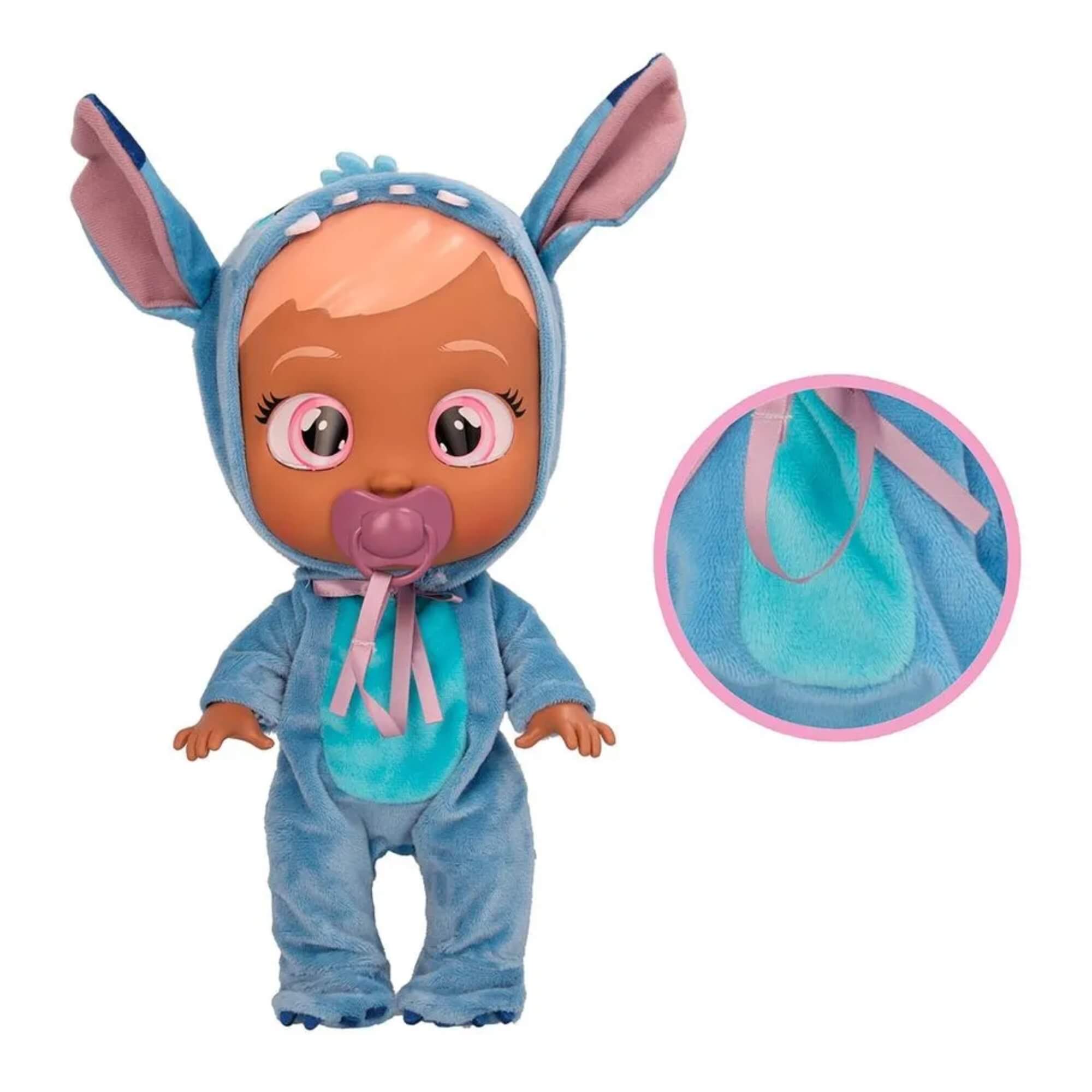 Boneca Cry Babies Stitch Fantasia Interativo Brinquedo Multikids - BR2398