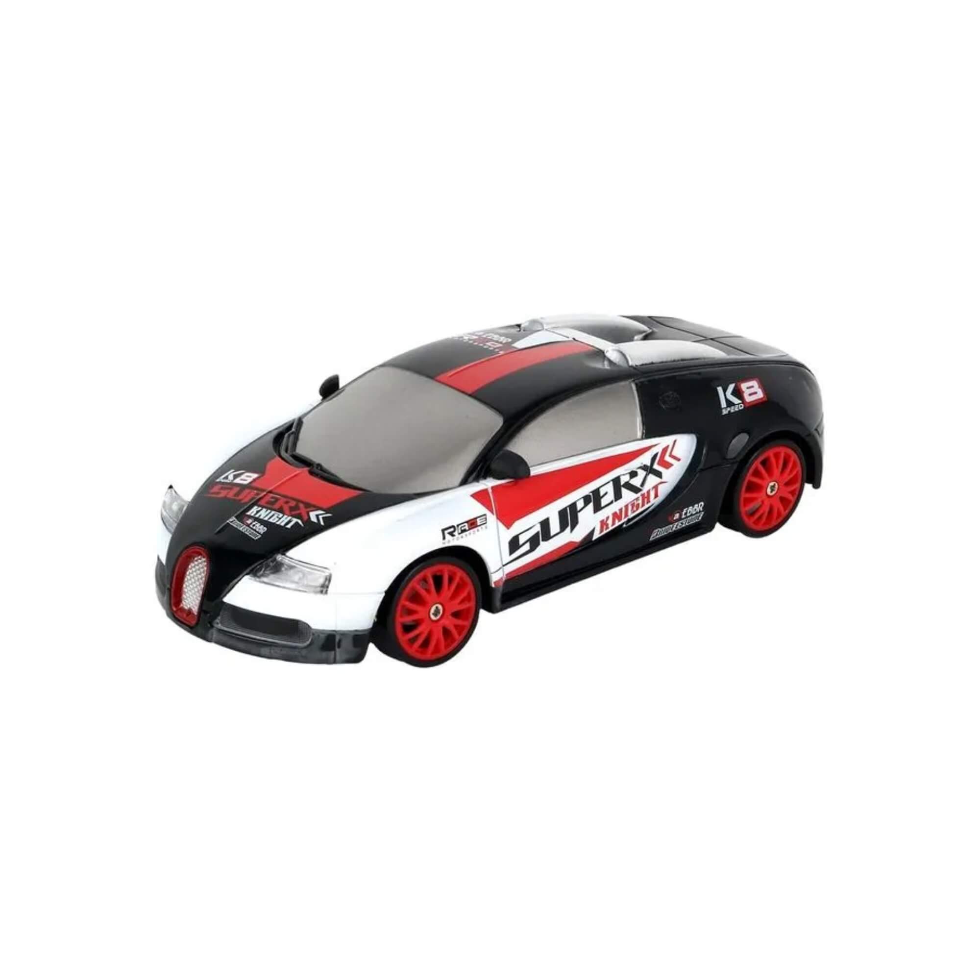 Brinquedo Carrinho de Corrida de Controle Remoto DriftX Vermelho e Preto Multikids - BR2417