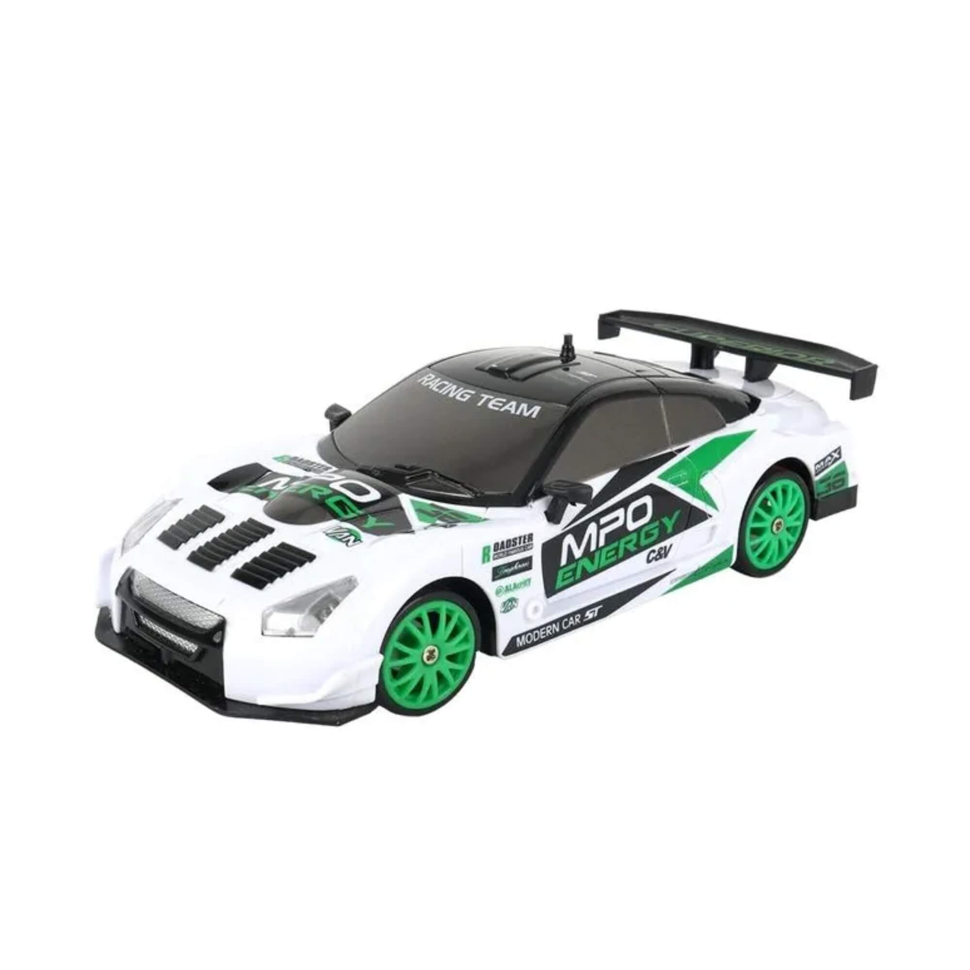Brinquedo Infantil Carro de Corrida de Controle Remoto DriftX Branco Multikids - BR2418
