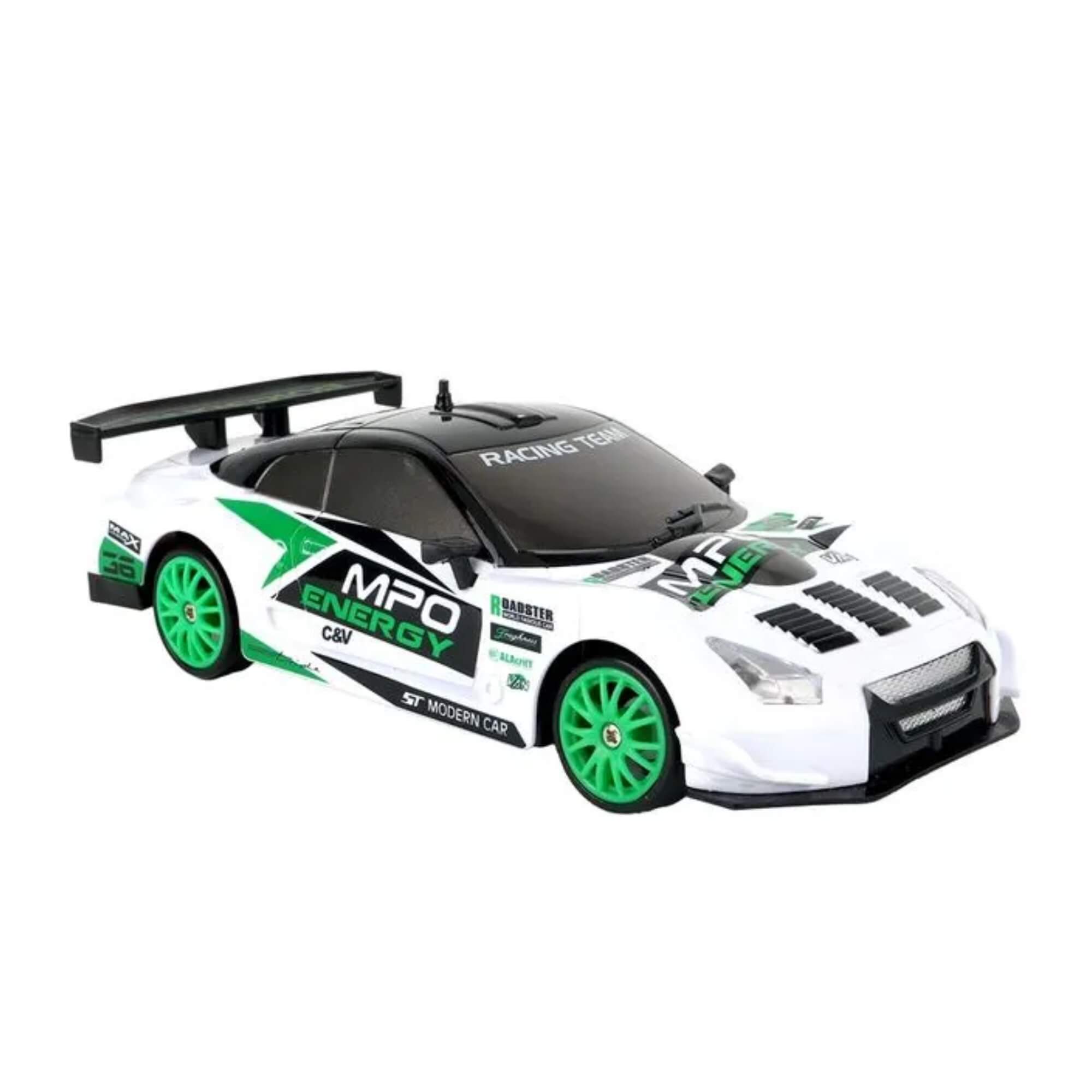 Brinquedo Infantil Carro de Corrida de Controle Remoto DriftX Branco Multikids - BR2418