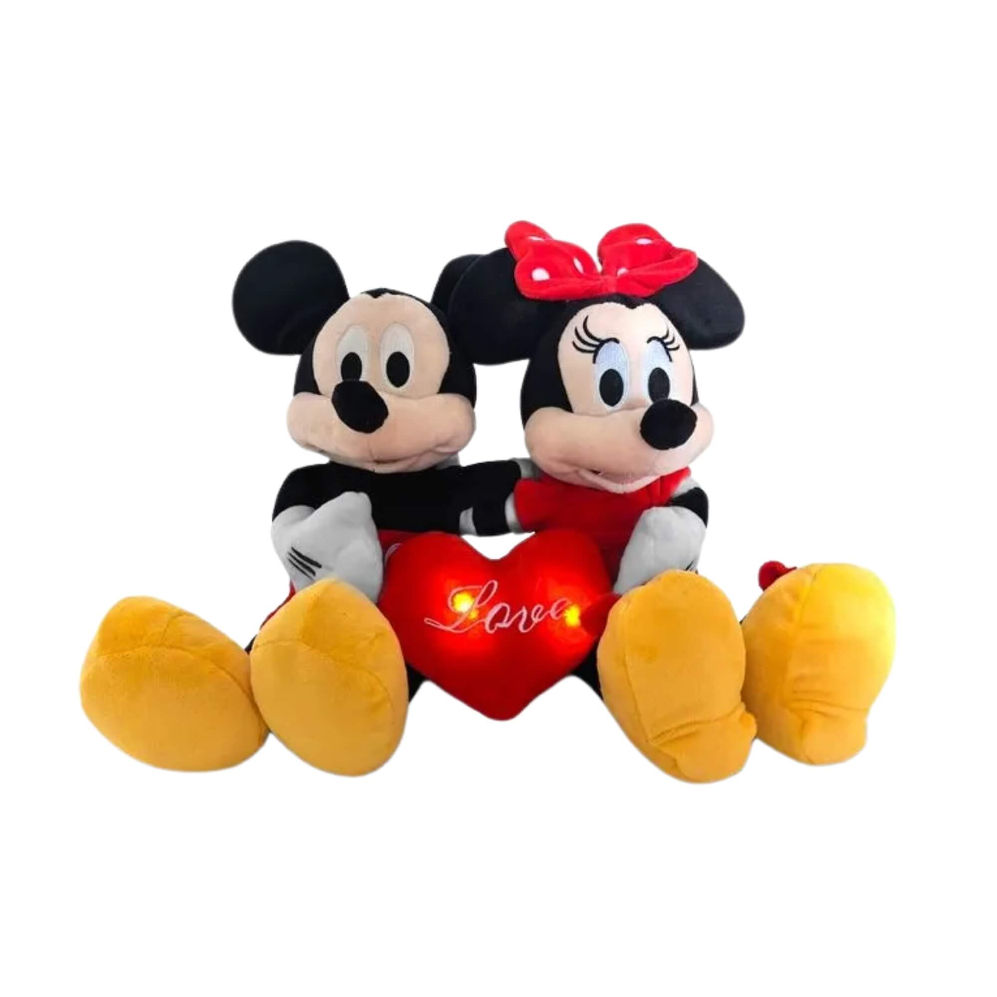 Pelúcia Disney Mickey e Minnie Dia dos Namorados Multikids - BR2429