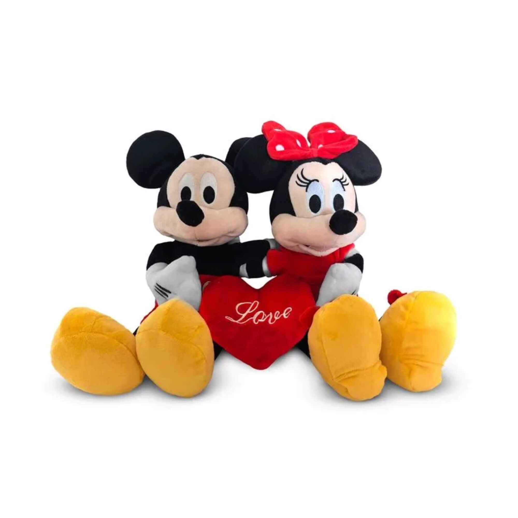 Pelúcia Disney Mickey e Minnie Dia dos Namorados Multikids - BR2429