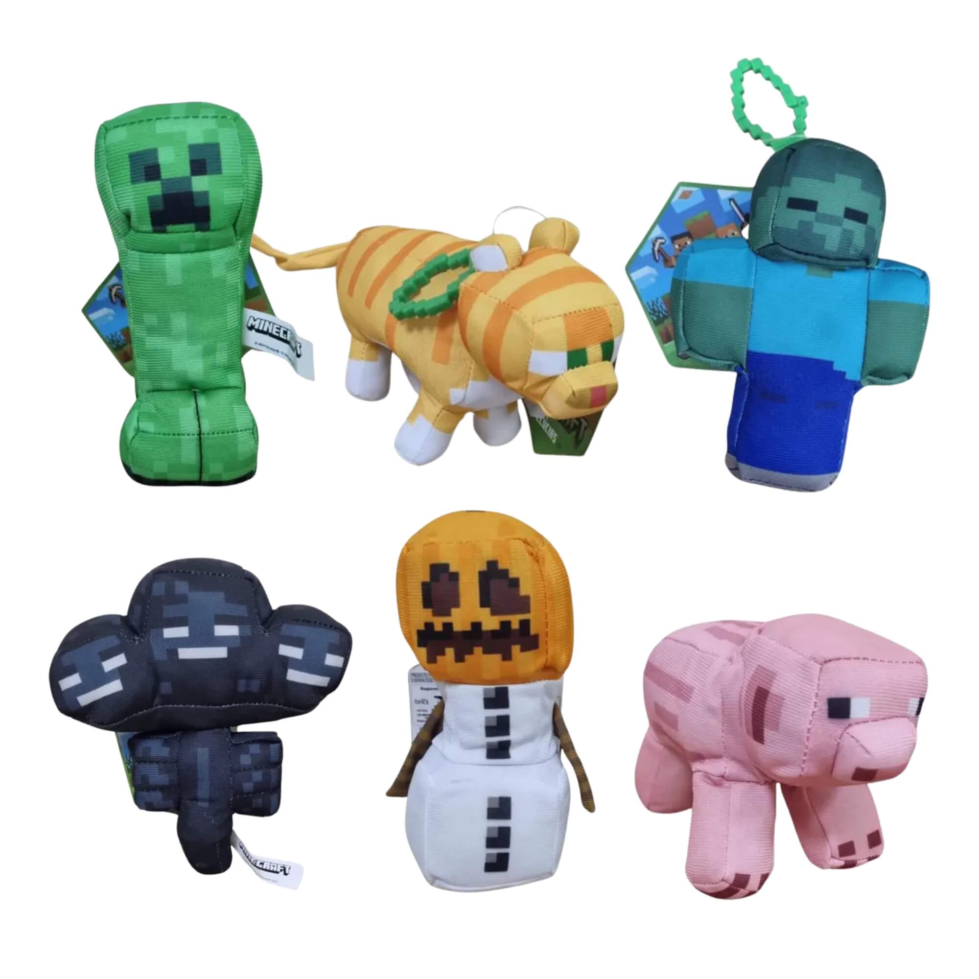 Pelúcia Minecraft 13cm Sortida e Unitária - Diversos Personagens Multikids - BR2454