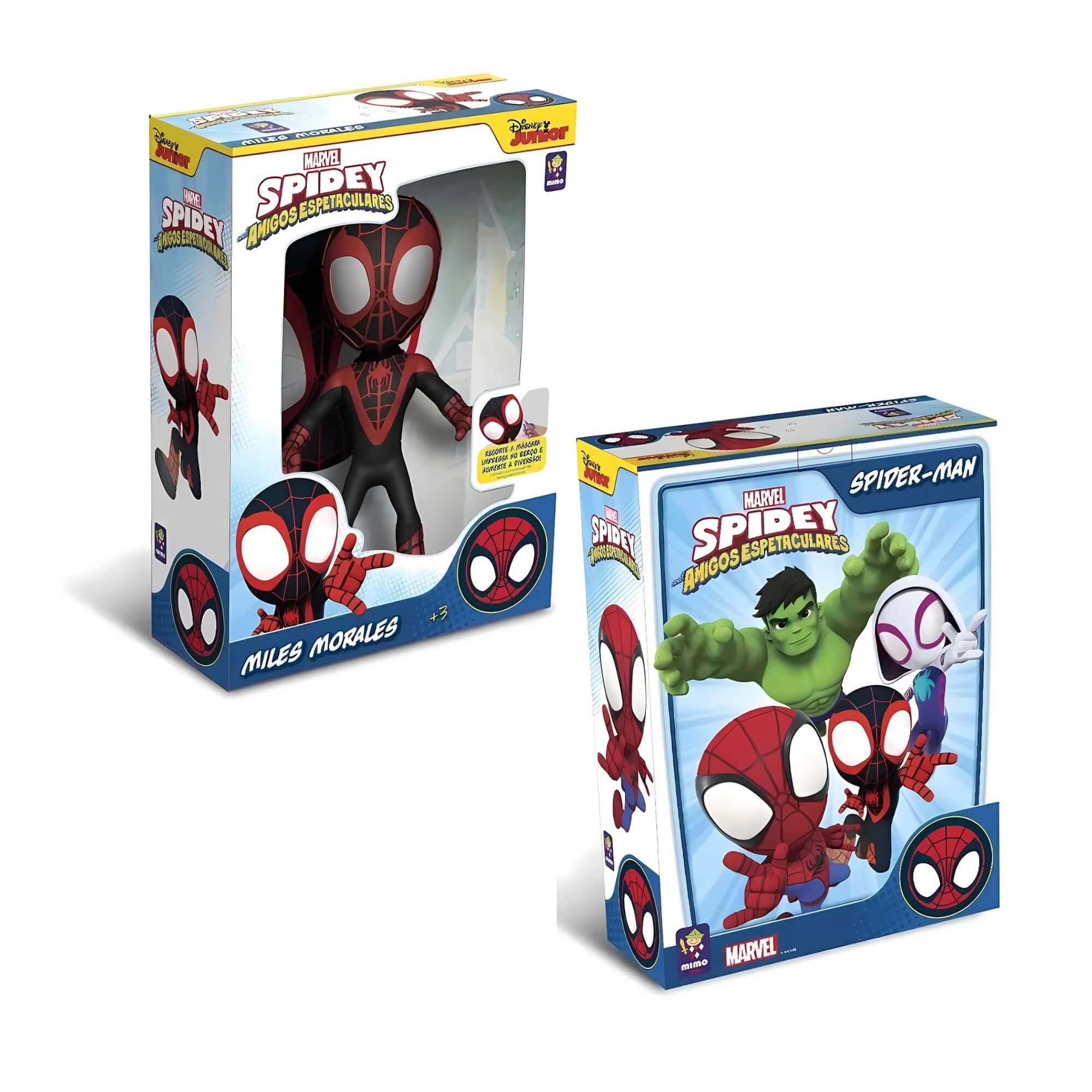 Brinquedo Infantil Boneco Miles Morales 45cm Marvel Amazing Friends Mimo Toys - 0446