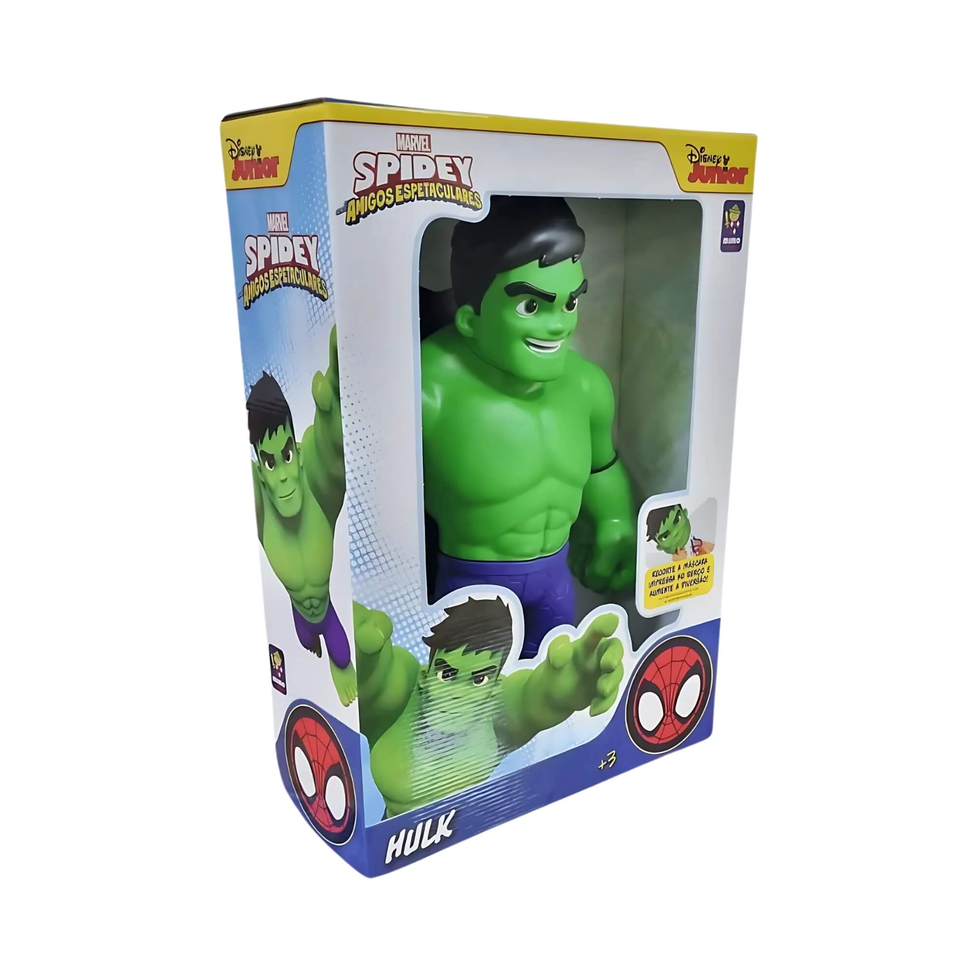 Brinquedo Infantil Boneco Hulk Gigante 45cm Marvel Amazing Friends Mimo Toys - 0444