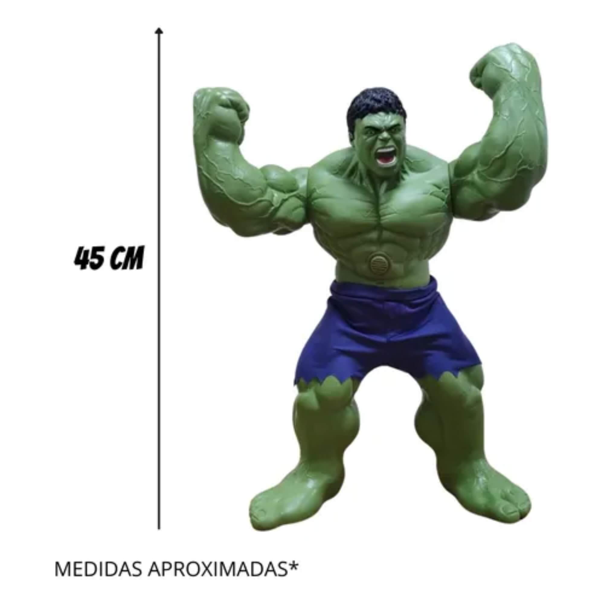 Brinquedo Infantil Boneco Hulk Gigante 45cm Marvel Sons Frases Mimo Toys - 0591