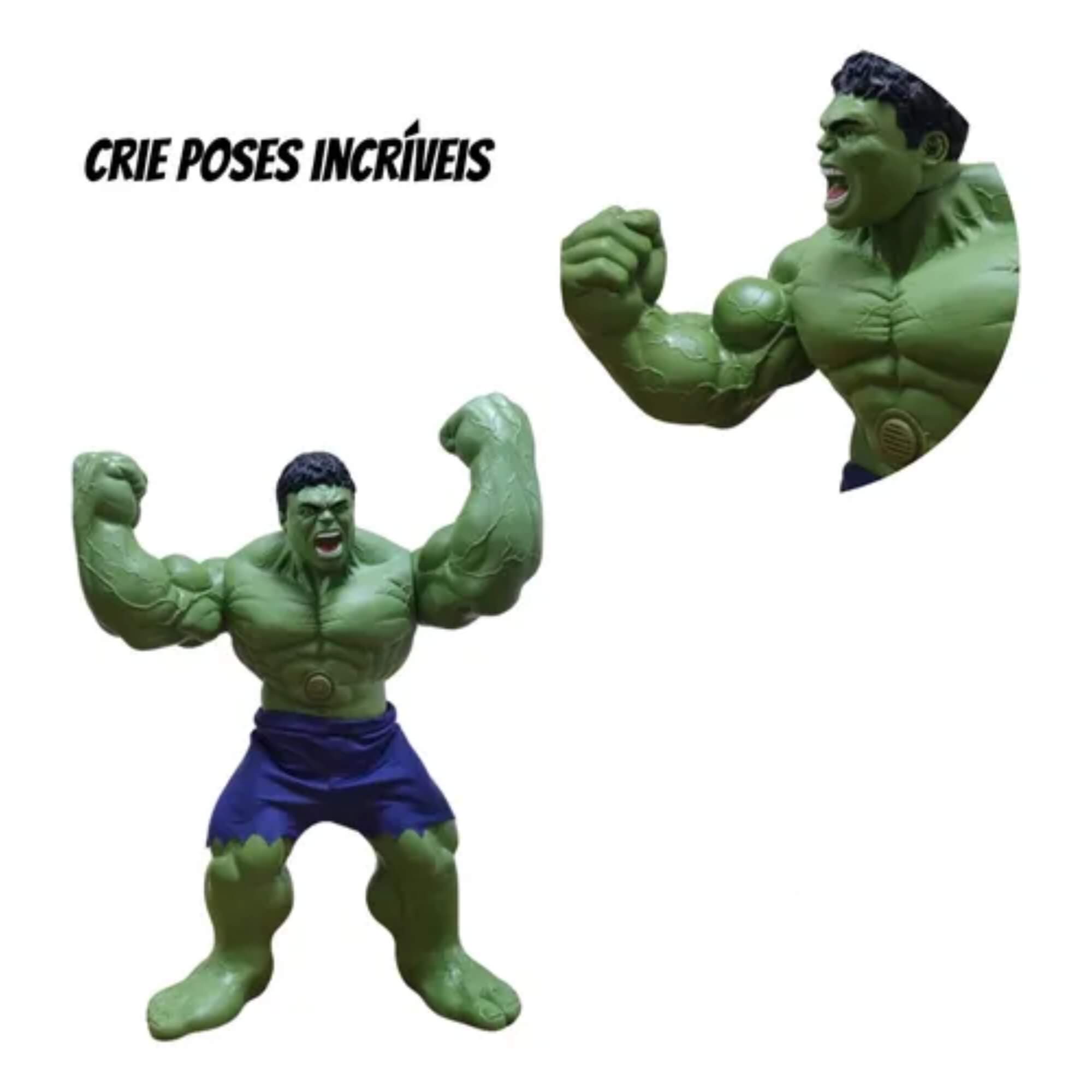 Brinquedo Infantil Boneco Hulk Gigante 45cm Marvel Sons Frases Mimo Toys - 0591