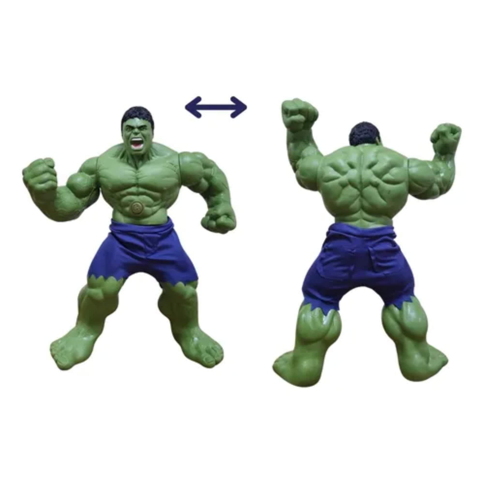Brinquedo Infantil Boneco Hulk Gigante 45cm Marvel Sons Frases Mimo Toys - 0591