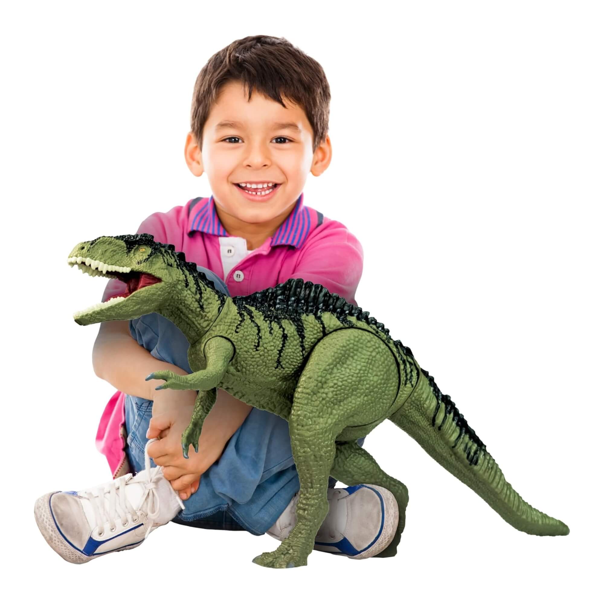 Brinquedo Infantil Boneco Giganotossauro Jurassic World Gigante com Som Mimo Toys - 0745
