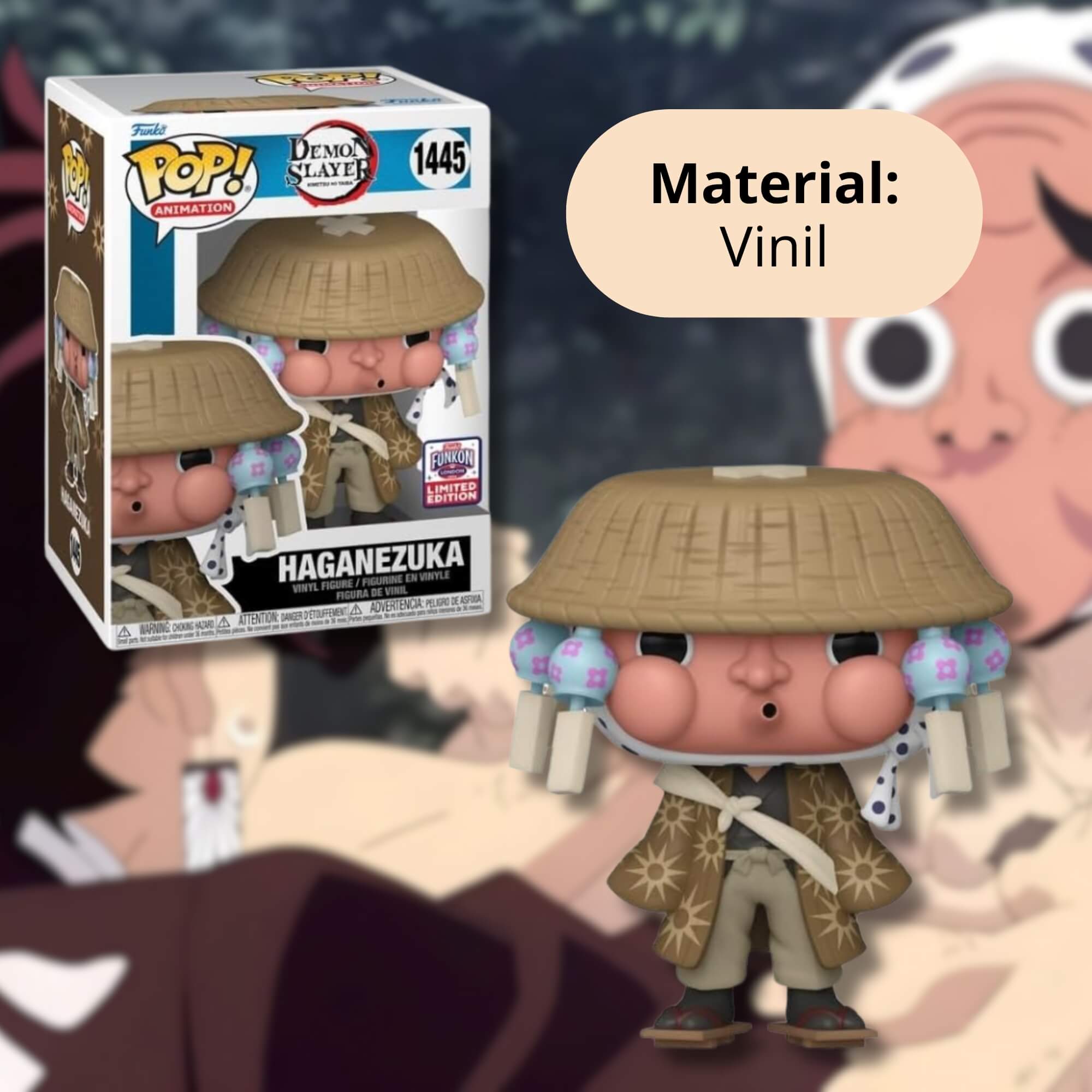 Boneco Funko Pop! Edição Limitada BritCon 24 - Demon Slayer - Haganezuka Candide - 11703