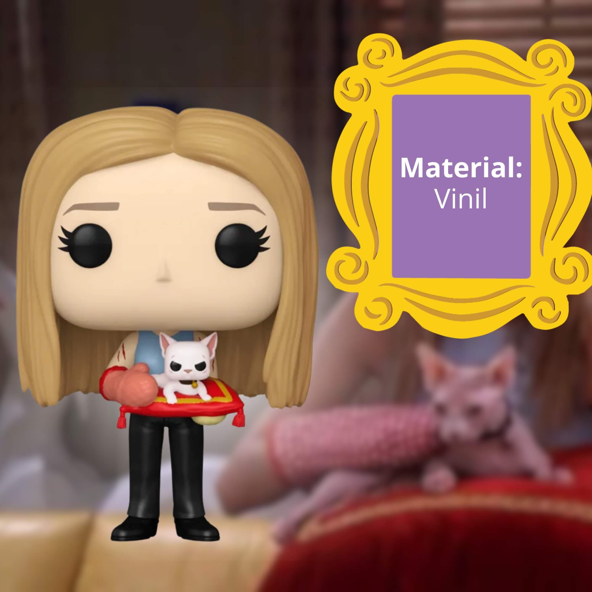 Boneco Funko Pop! Friends - Rachel e Sra. Whiskerson Candide - 11764