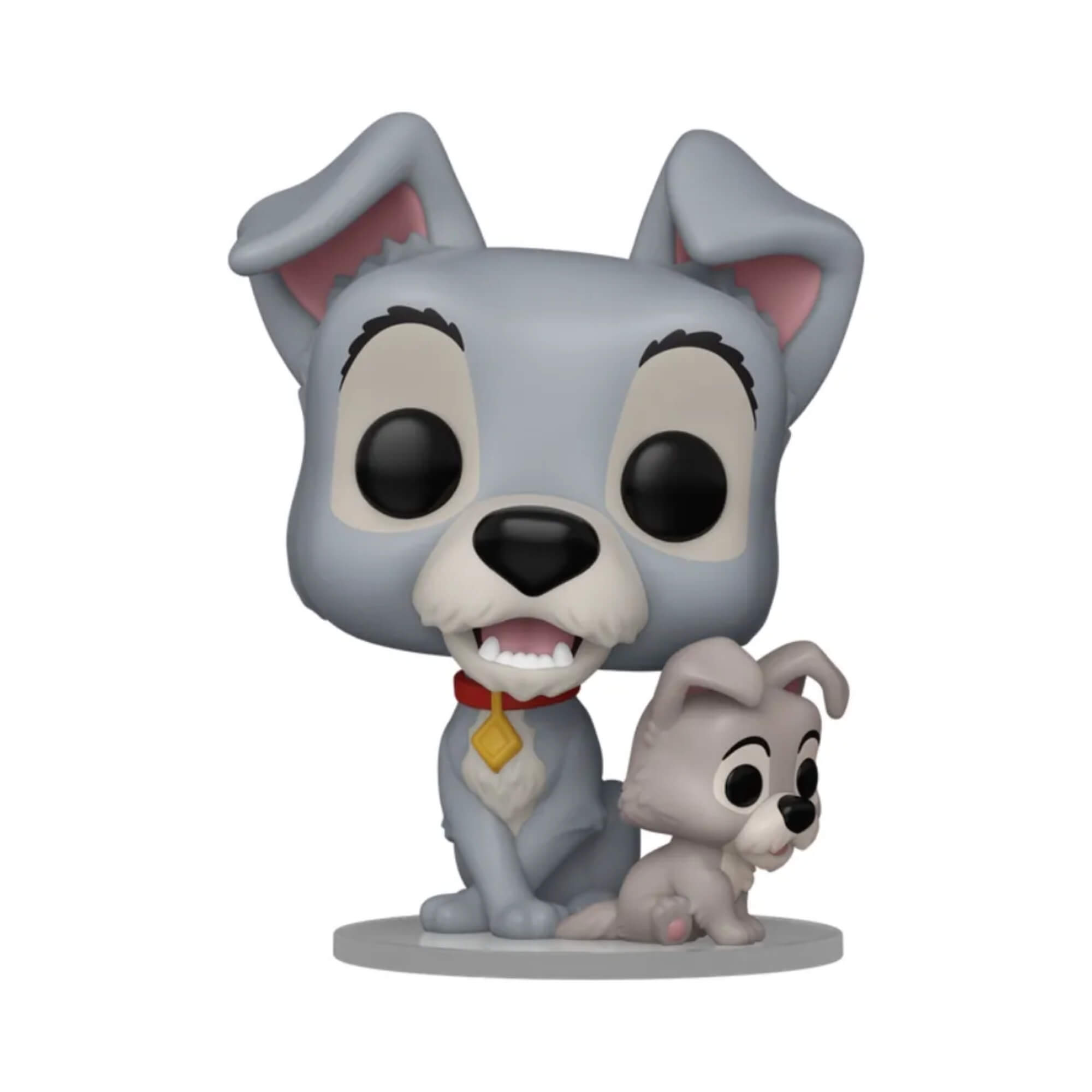 Boneco Funko Pop! Disney A Dama e o Vagabundo 70 anos - Vagabundo com Filhote Candide - 11981