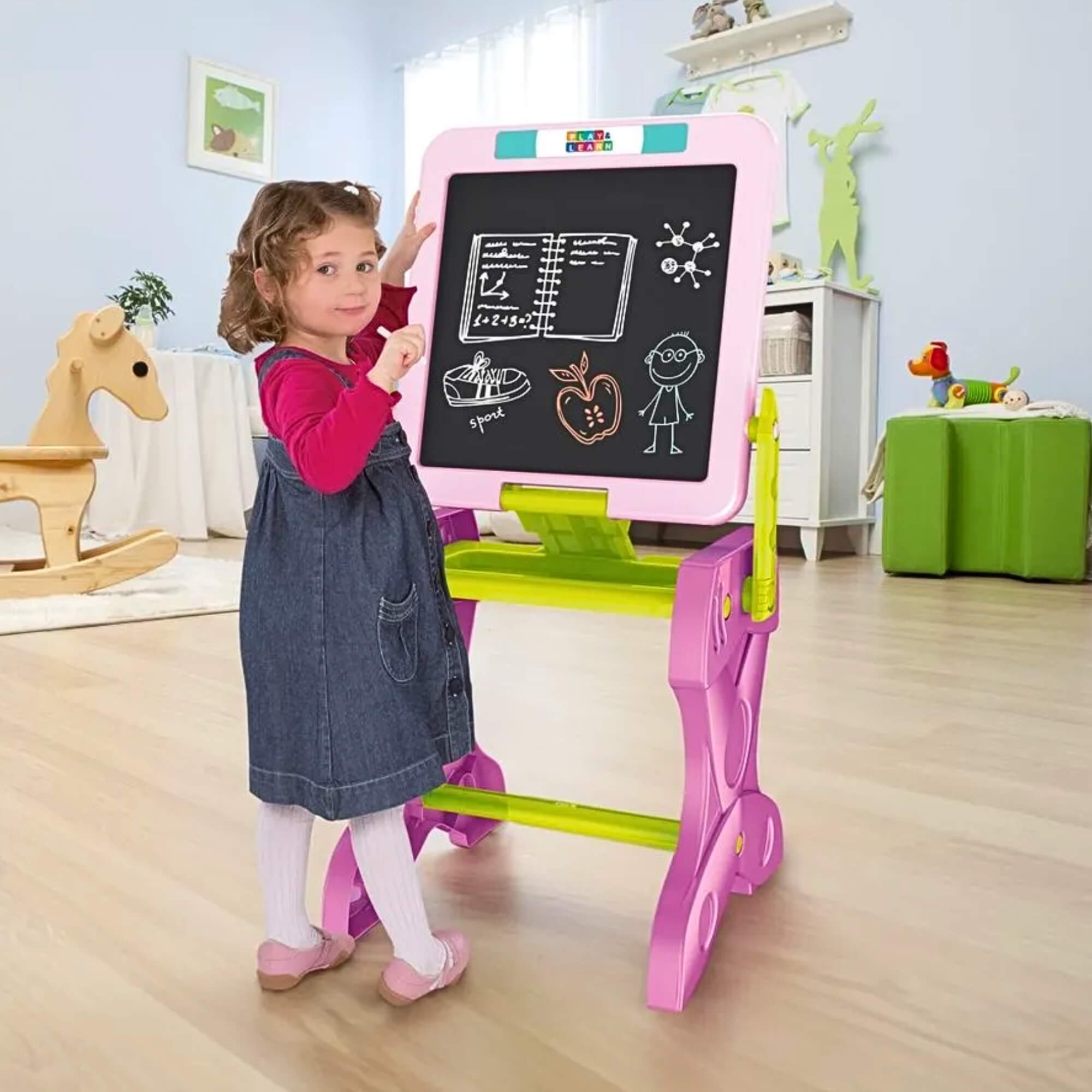 Mesa de Atividades Infantil Banquinho Play e Learn 2 em 1 Multikids BR1766